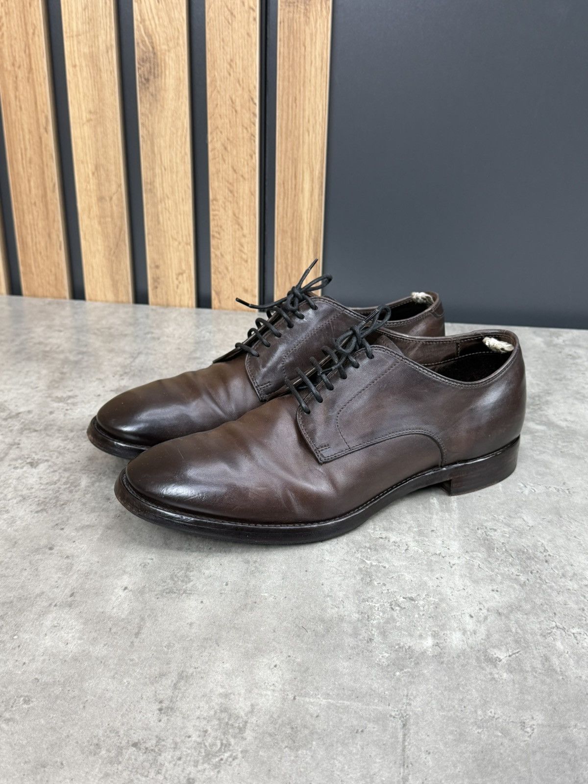 Officine Creative Officine Creative Brown Leather Lace Up Shoes Size 42 Size US 9 / EU 42 - 2 Thumbnail
