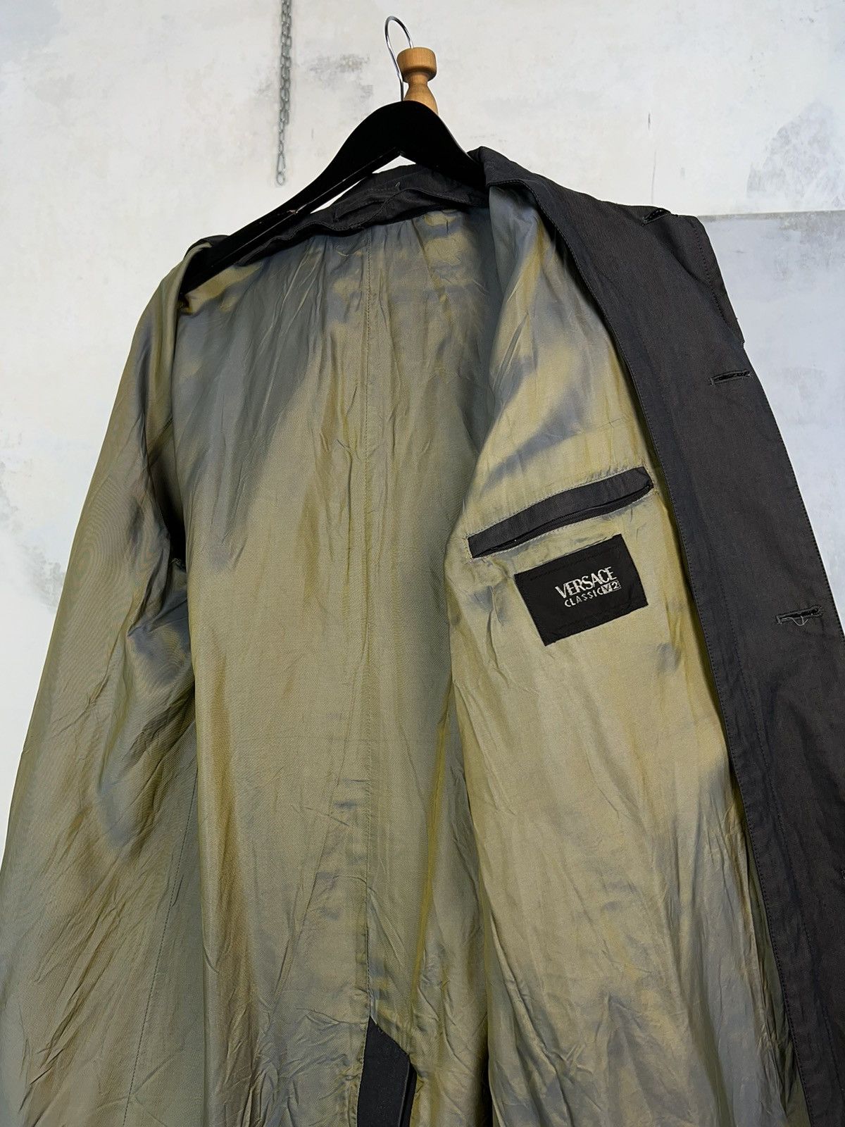 Versace Vintage Versace V2 Trench Coat Size M - L 50 Size US M / EU 48-50 / 2 - 8 Thumbnail