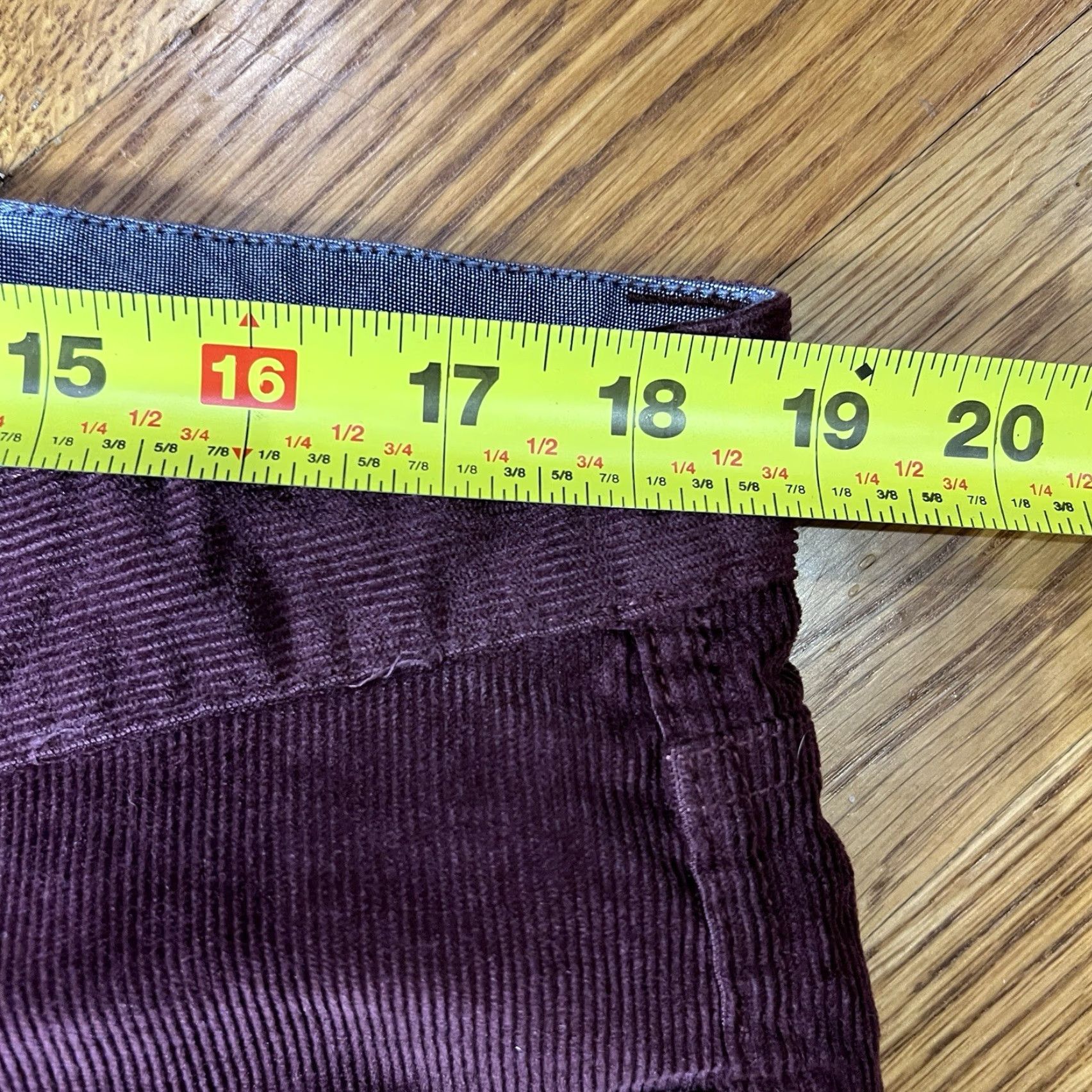Vintage LL Bean Corduroy Pants Mens 38x29 Maroon Regular Straight Zip 5-Pocket Solid Preppy Size US 38 / EU 54 - 5 Thumbnail