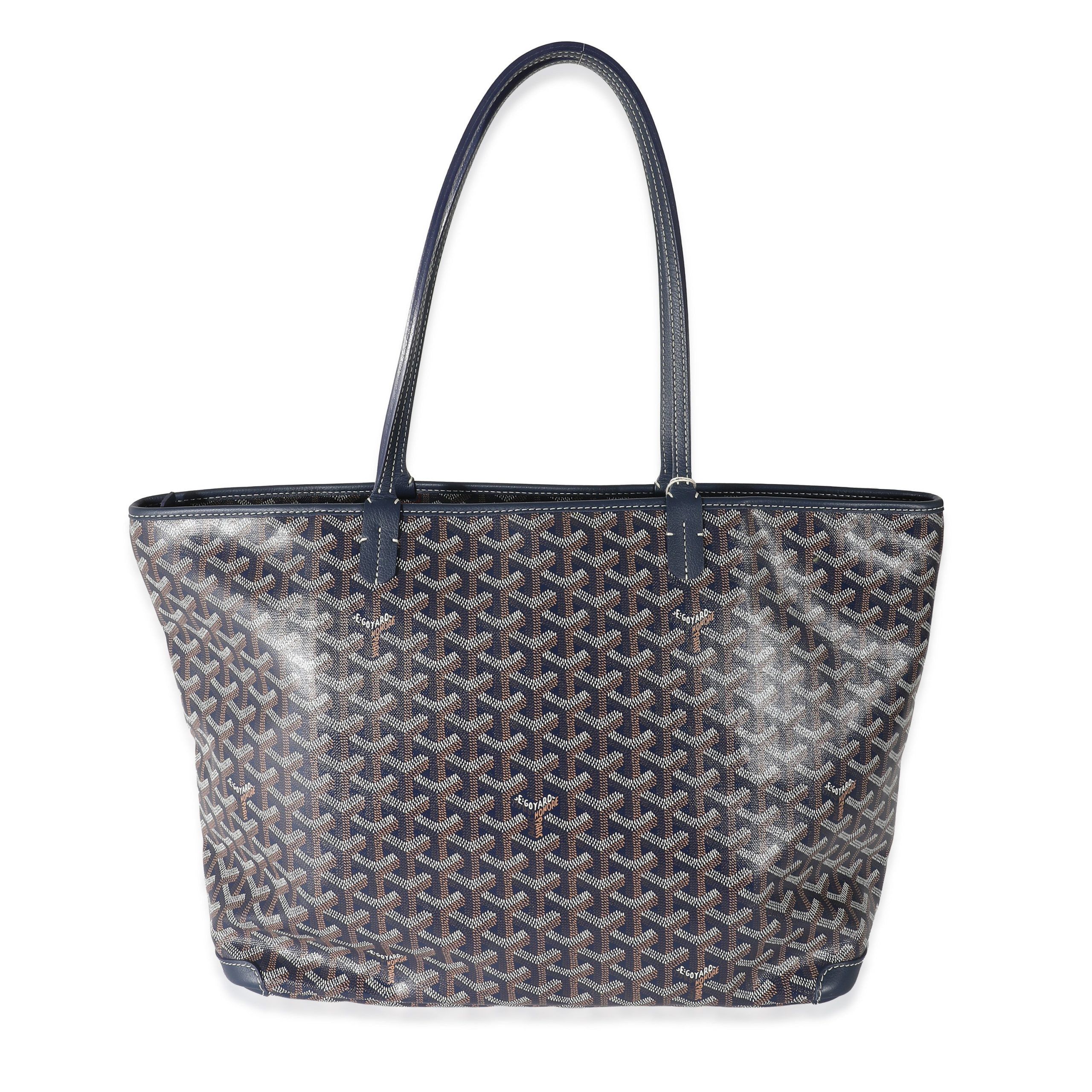 image of Goyard Navy Goyardine Artois Mm in Blue, Women's