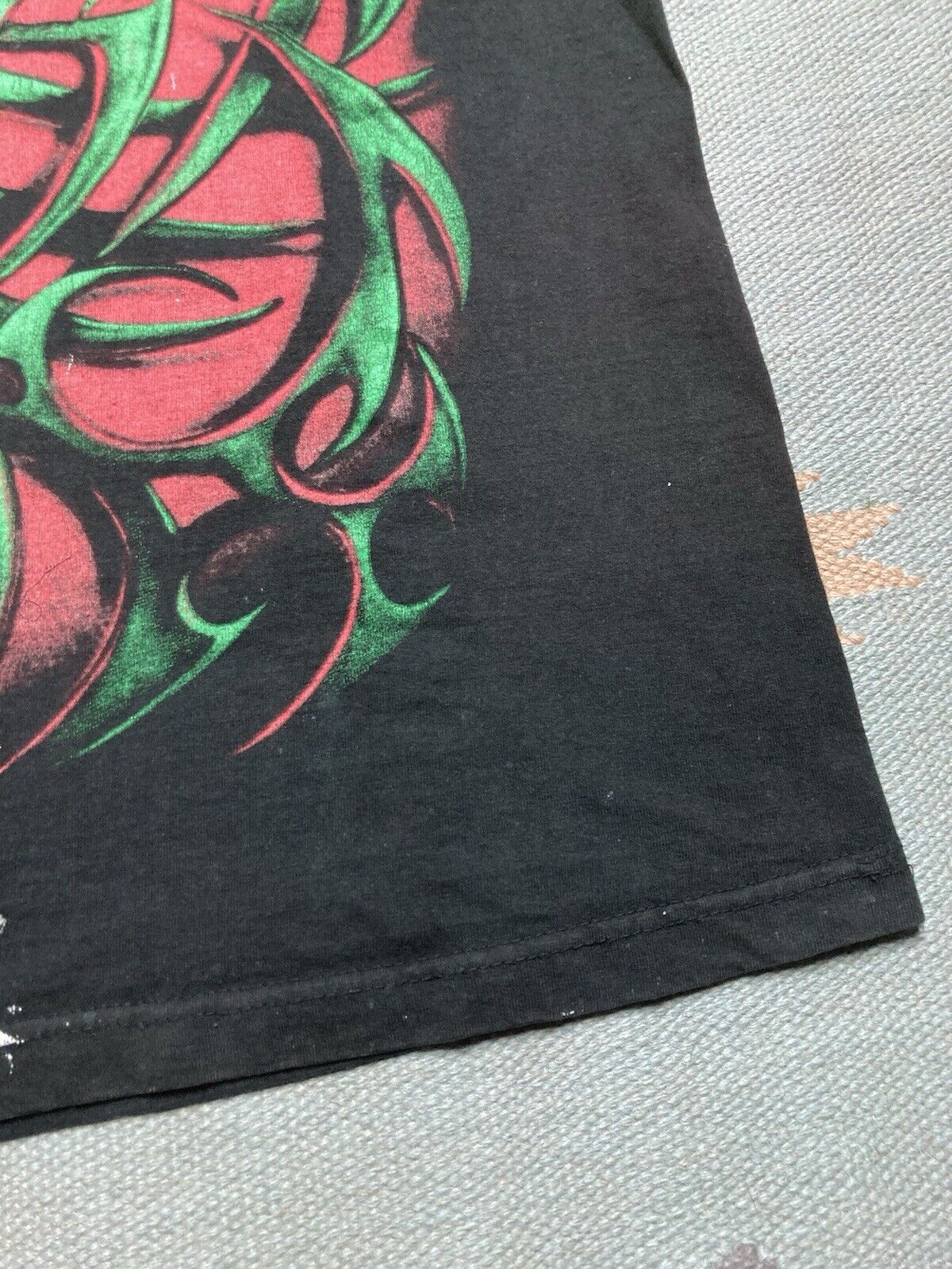 Vintage VTG 90s t shirt skull tribal grunge double sided skater XXL Size US XXL / EU 58 / 5 - 3 Thumbnail