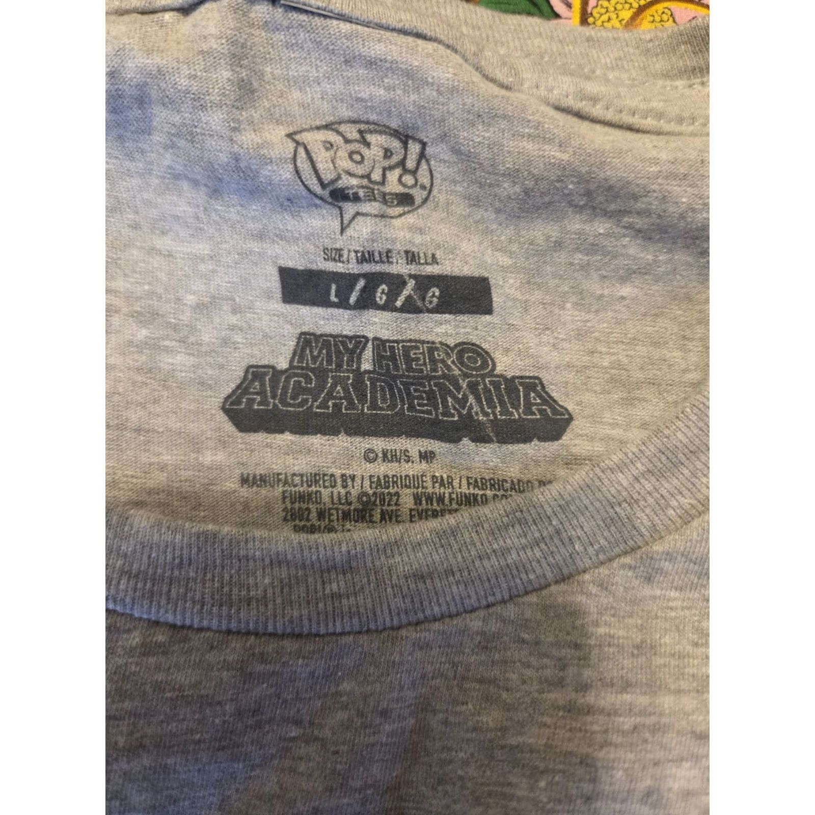 Vintage Pop Tees My Hero Academia Shota Aizawa T-Shirt Size Large Gray Short Sleeve Size US L / EU 52-54 / 3 - 2 Thumbnail