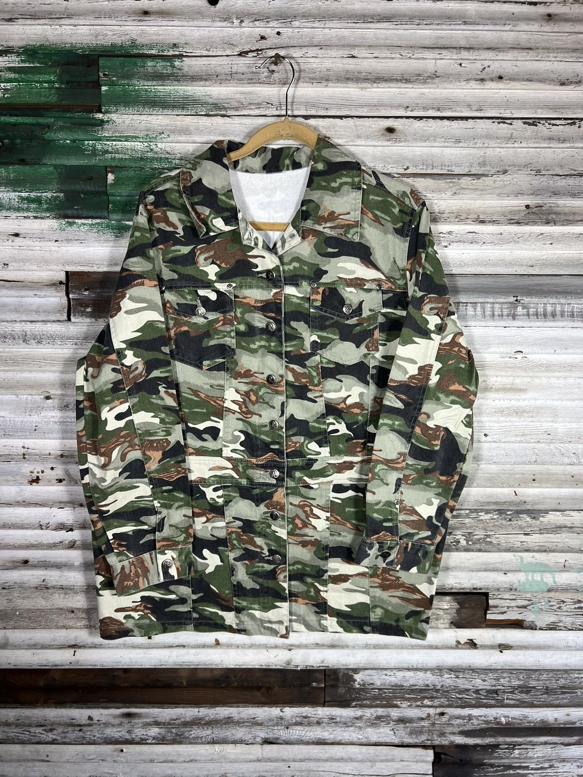 Vintage Vintage Camo Jacket Size US XL / EU 56 / 4 - 1 Thumbnail
