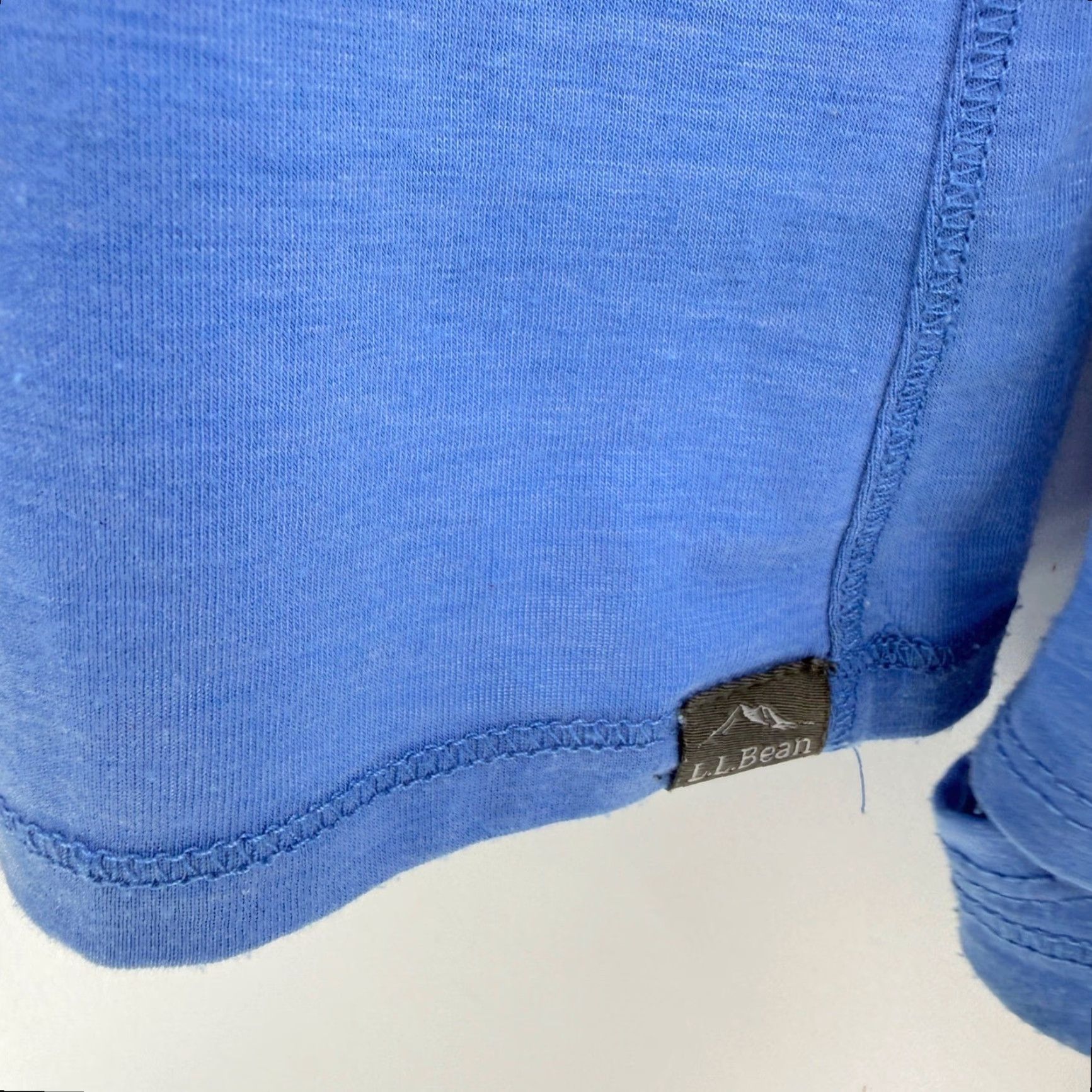 Vintage L.L. Bean Womens Blue Tencel Blend Performance Long Sleeve Top Thumbholes L REG Shirt Size L / US 10 / IT 46 - 5 Thumbnail