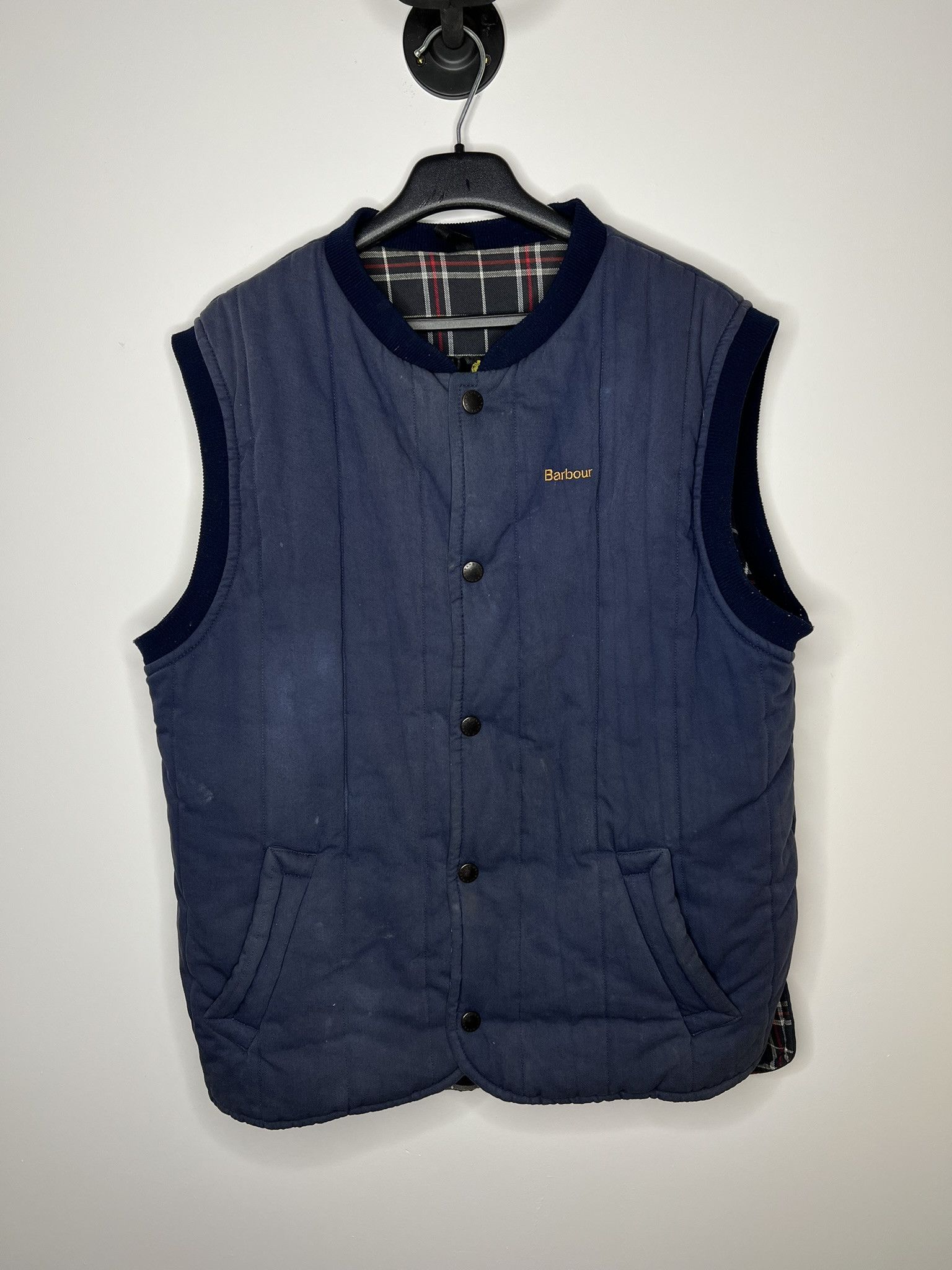 Barbour VINTAGE 80S BARBOUR TREKKER WAISTCOAT BLUE Size US L / EU 52-54 / 3 - 1 Thumbnail