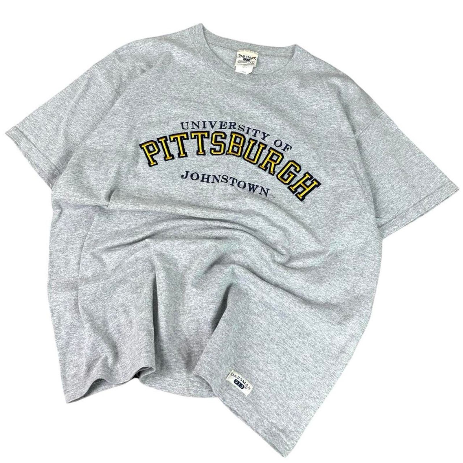Vintage 90s Embroidered University Of Pittsburgh Collegiate T-shirt Size US L / EU 52-54 / 3 - 1 Thumbnail