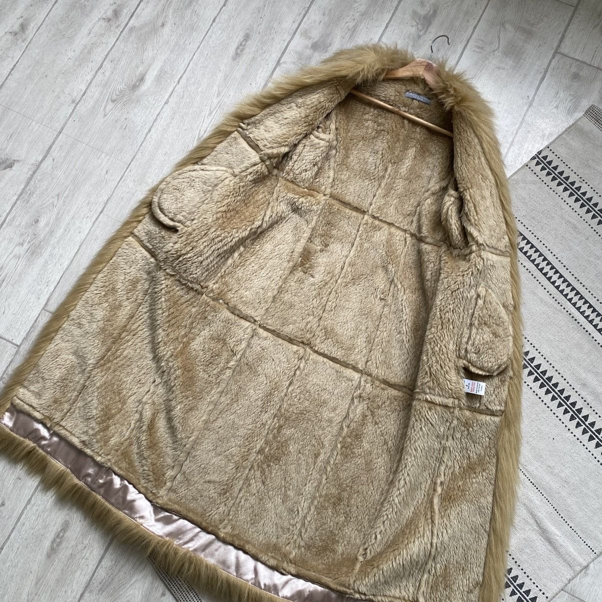 Miss Sixty Vintage 2000s Faux Fur Coat Maxi Y2K Grunge Penny Lane Size S / US 4 / IT 40 - 13 Thumbnail