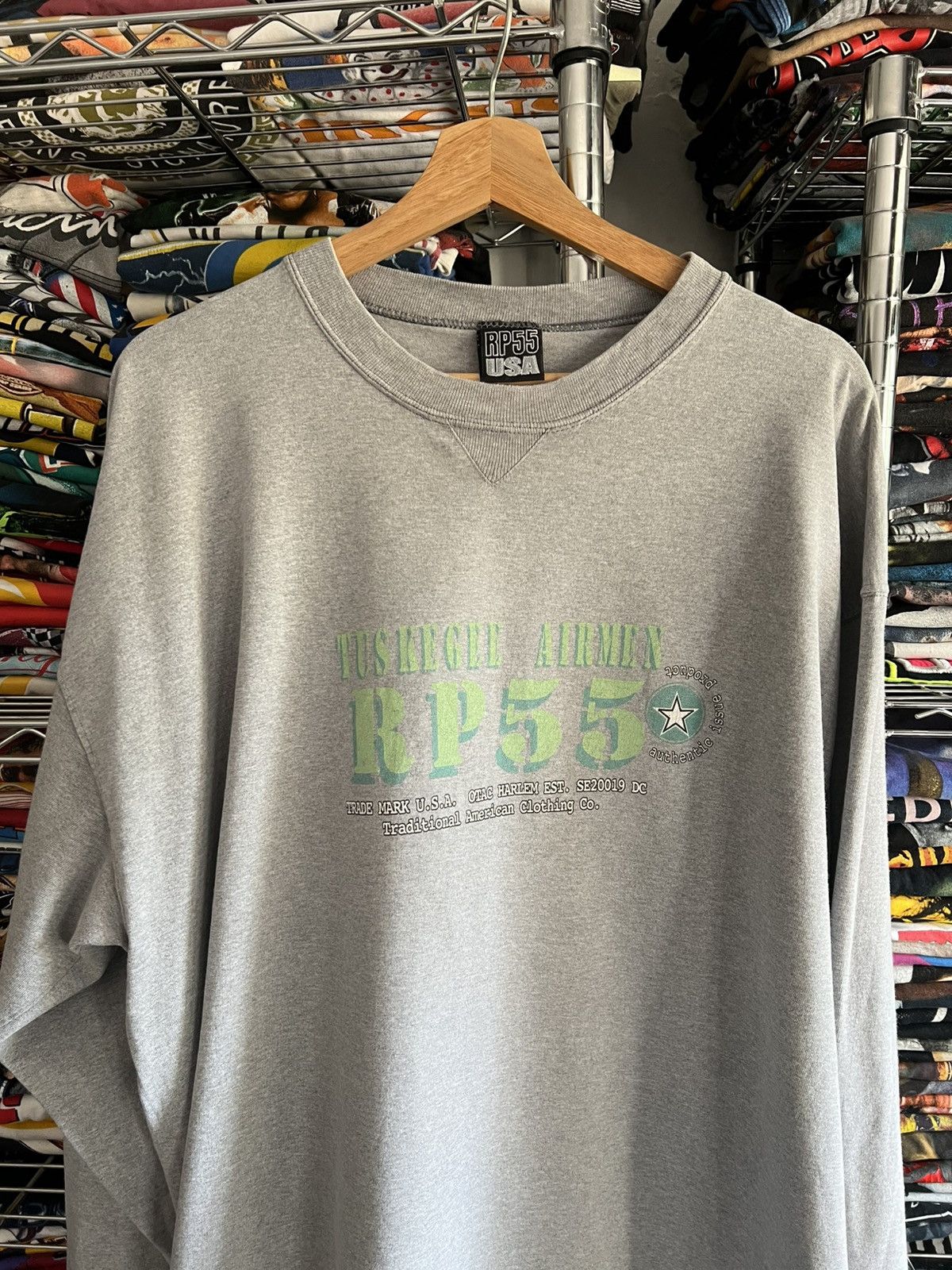 Other 90s RP55 USA Tuskegee Airmen Army Marines War GYM Tee Size US XXL / EU 58 / 5 - 2 Thumbnail