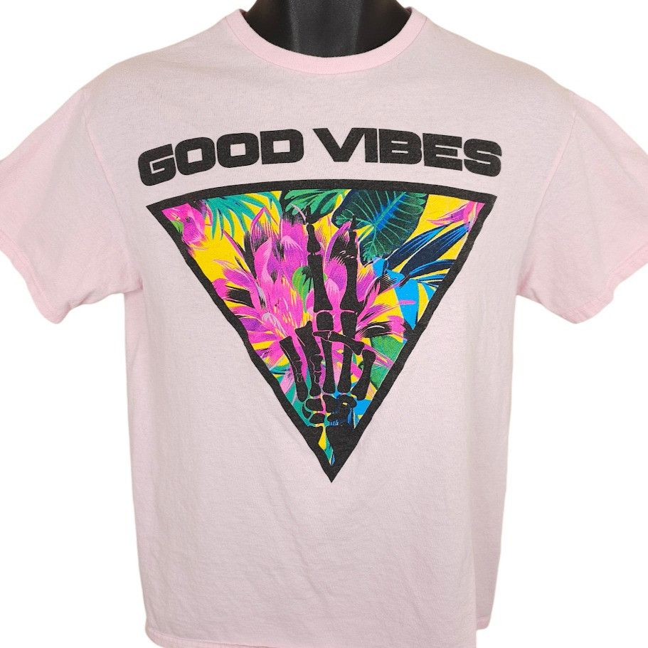 Other Good Vibes T Shirt Mens Size Medium Pink Surfer Surf & Skate Size US M / EU 48-50 / 2 - 1 Thumbnail