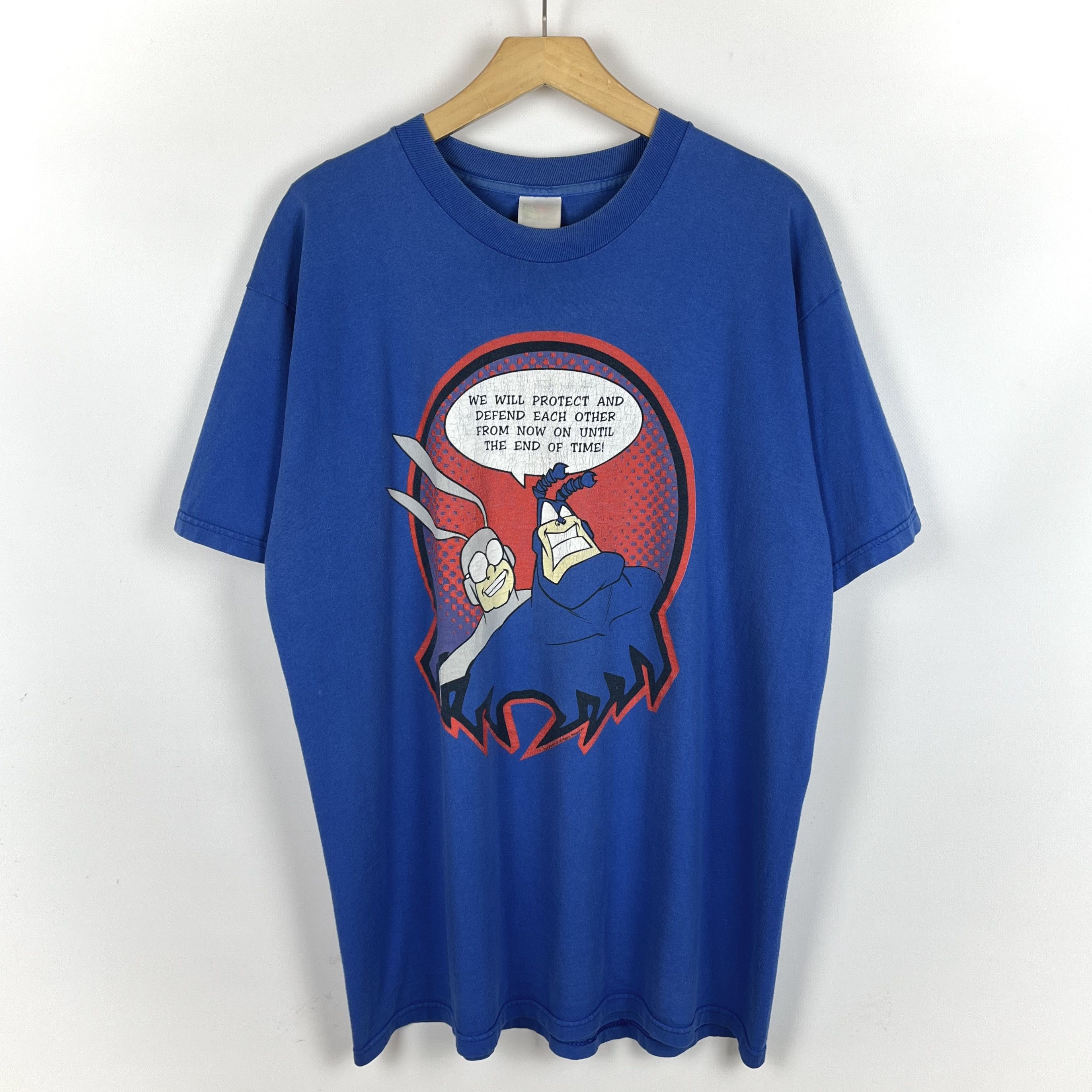 Cartoon Network Vintage The Tick Cartoon Comics T Shirt 1998 Size US XL / EU 56 / 4 - 1 Thumbnail
