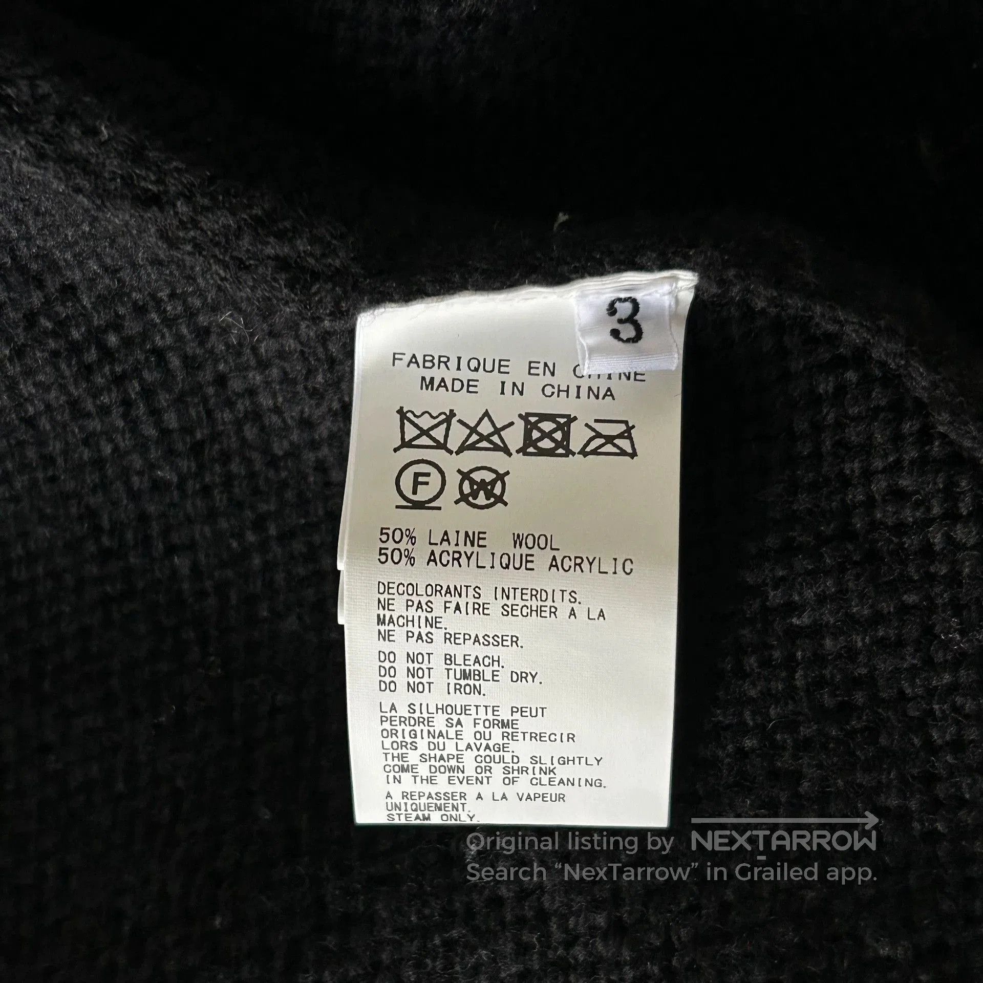 Yohji Yamamoto Yohji Yamamoto 22aw replica skeleton sweater. Size US L / EU 52-54 / 3 - 5 Thumbnail