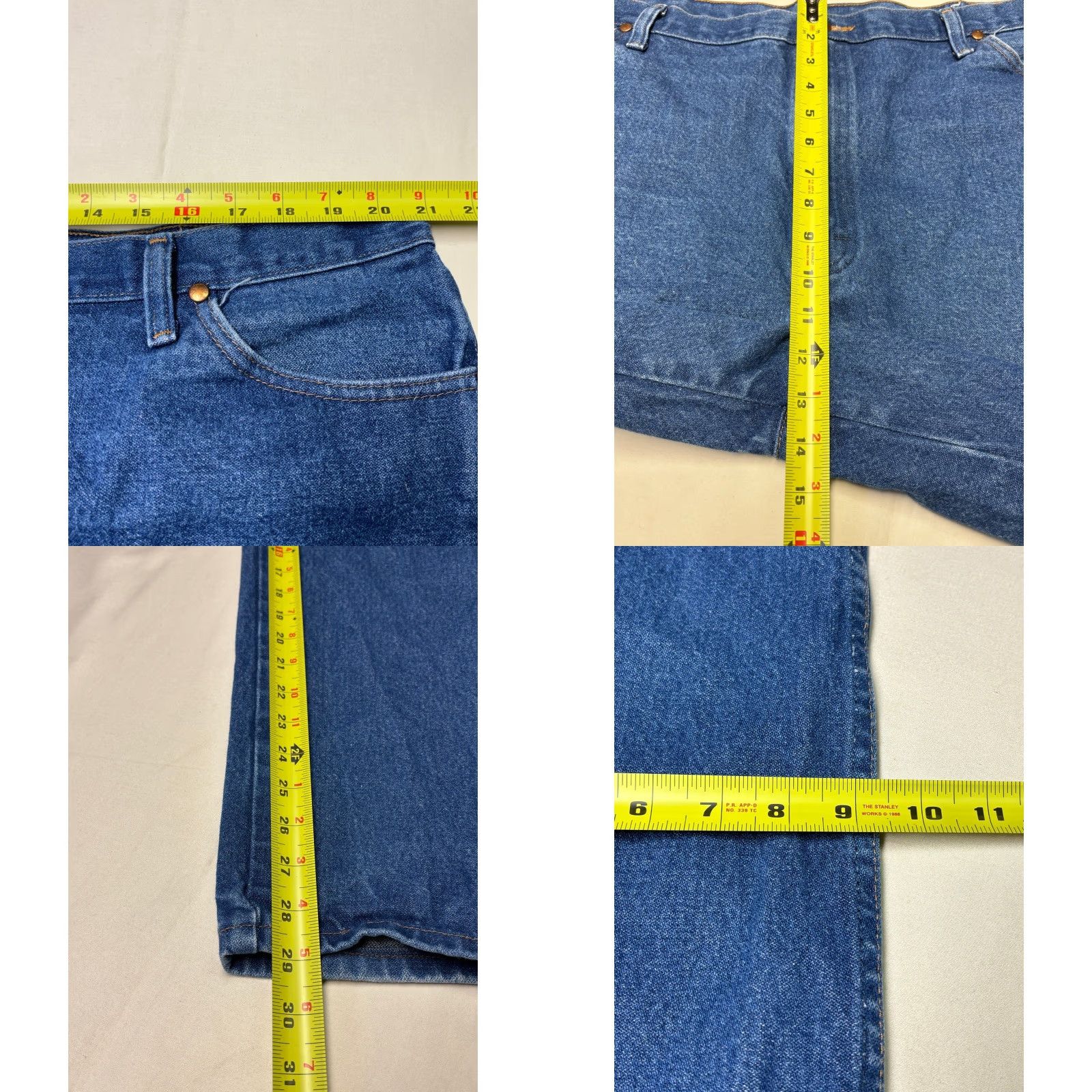 Wrangler Wrangler Jeans Mens 42x30 Blue Denim 13MWZ Cowboy Cut Original Fit Western Work Shirt? Size US 42 / EU 58 - 8 Thumbnail