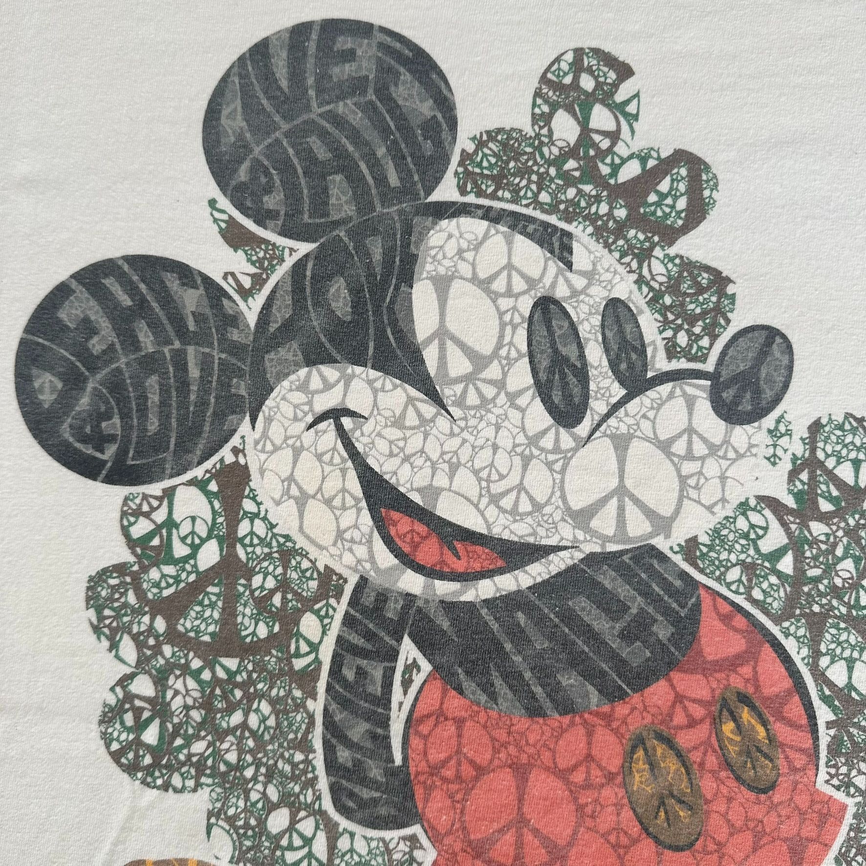 Disney Mickey Mouse Peace Sign T-Shirt Disneyland Walt Disney World Size US XL / EU 56 / 4 - 3 Thumbnail