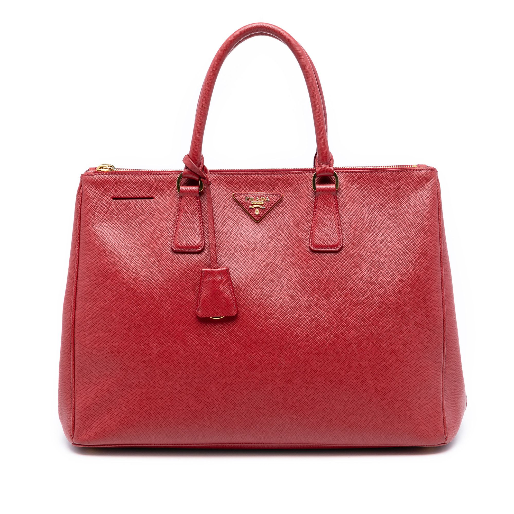 Prada Prada Large Saffiano Lux Galleria Double Zip Satchel Size ONE SIZE - 1 Thumbnail
