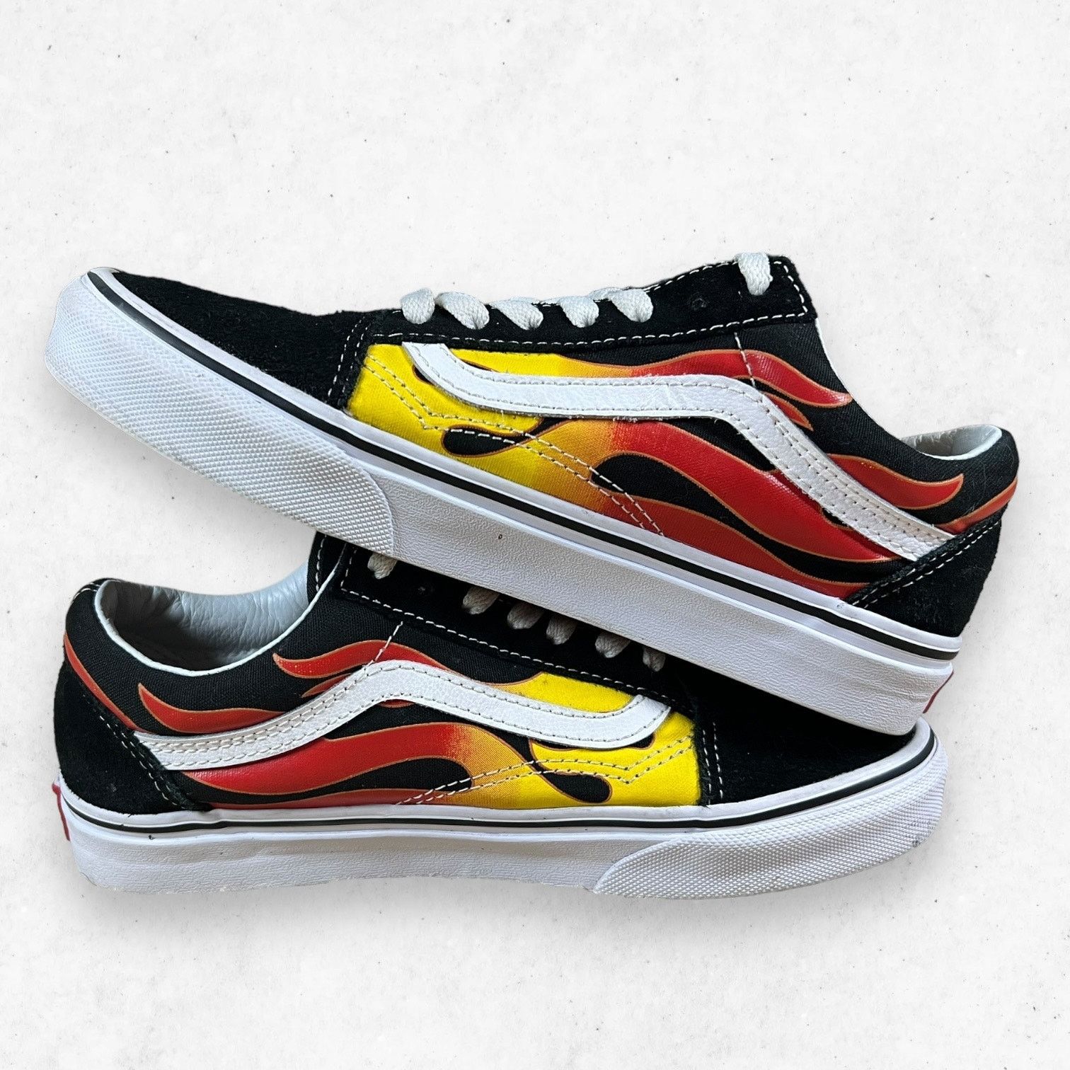 Vans Vans Old Skool "Flames" Men's 6US Skate Skateboard Shoes Size US 6 / EU 39 - 6 Thumbnail