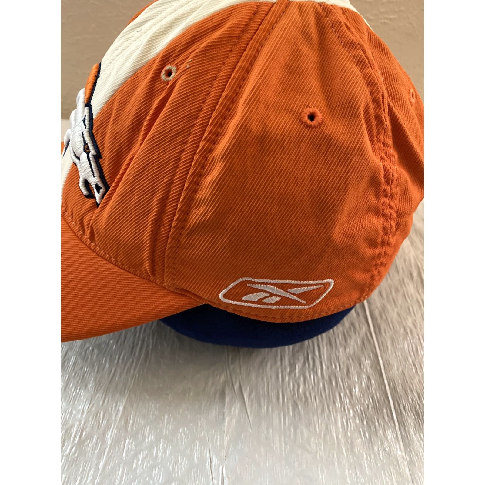 Reebok Reebok Broncos Baseball Cap Hat - Fitted L/XL - Solid Washed Orange - Men - Canvas Casual Ball Cap Size ONE SIZE - 2 Thumbnail
