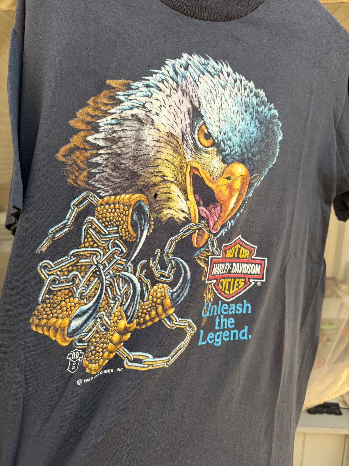 Harley Davidson Vintage Harley Davidson 80s T Shirt Size US L / EU 52-54 / 3 - 2 Thumbnail