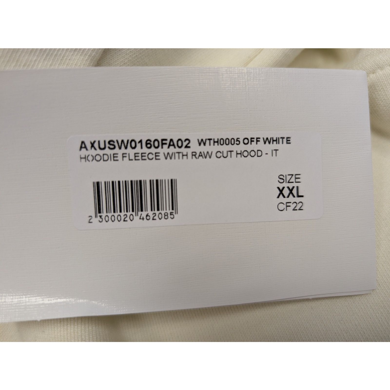 1017 ALYX 9SM o1rshd1 Hoodie Fleece with Raw Cut Hood in off-White Size US XXL / EU 58 / 5 - 23 Thumbnail