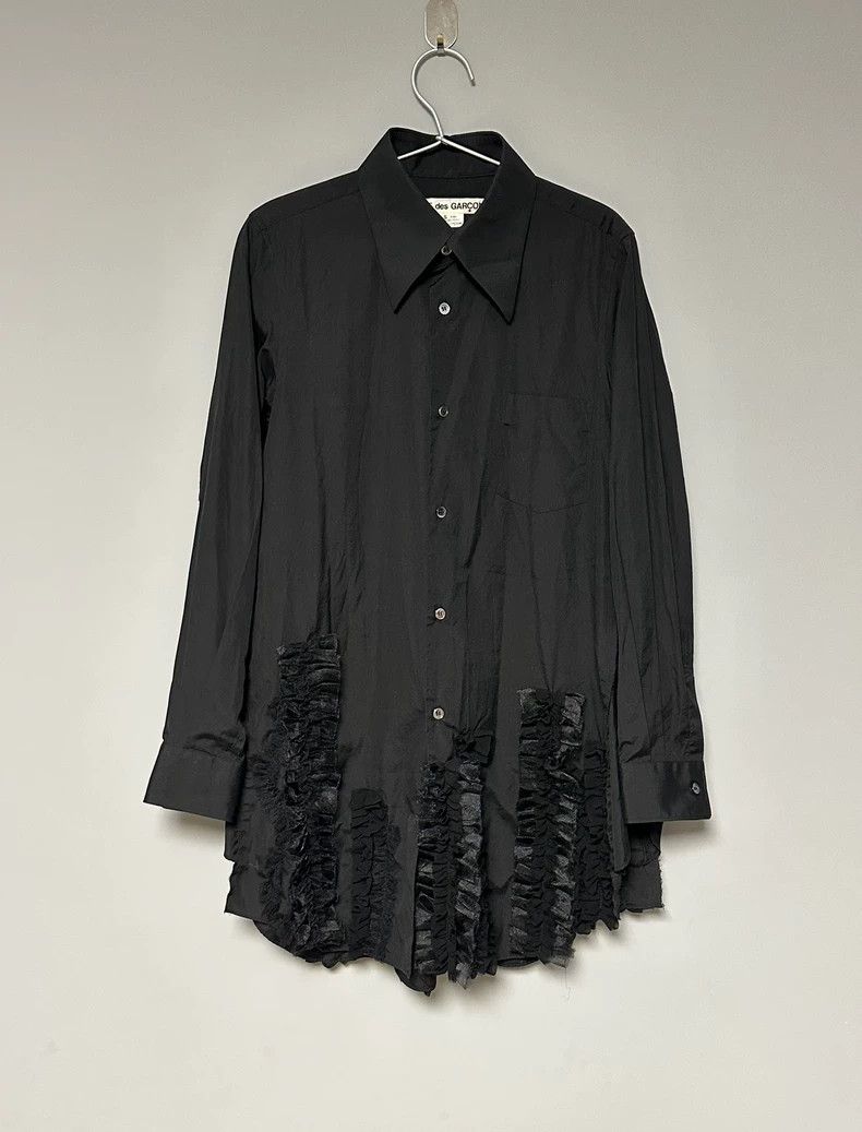 Comme des Garcons Comme des Garcons CDG Ruched Hem Shirt - dmc Size US S / EU 44-46 / 1 - 1 Thumbnail