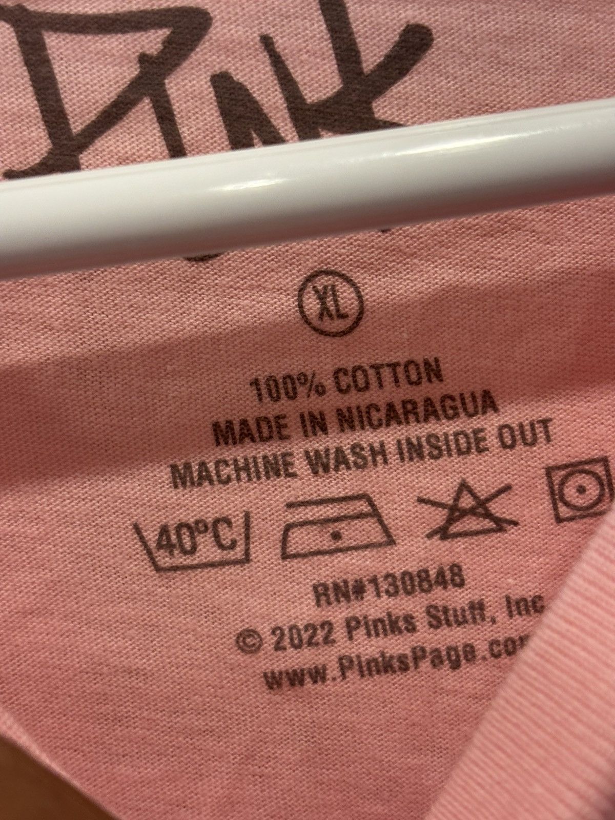 Pink PINK Silhouette Photo Peach Shirt • Sz: XL Size US XL / EU 56 / 4 - 3 Thumbnail
