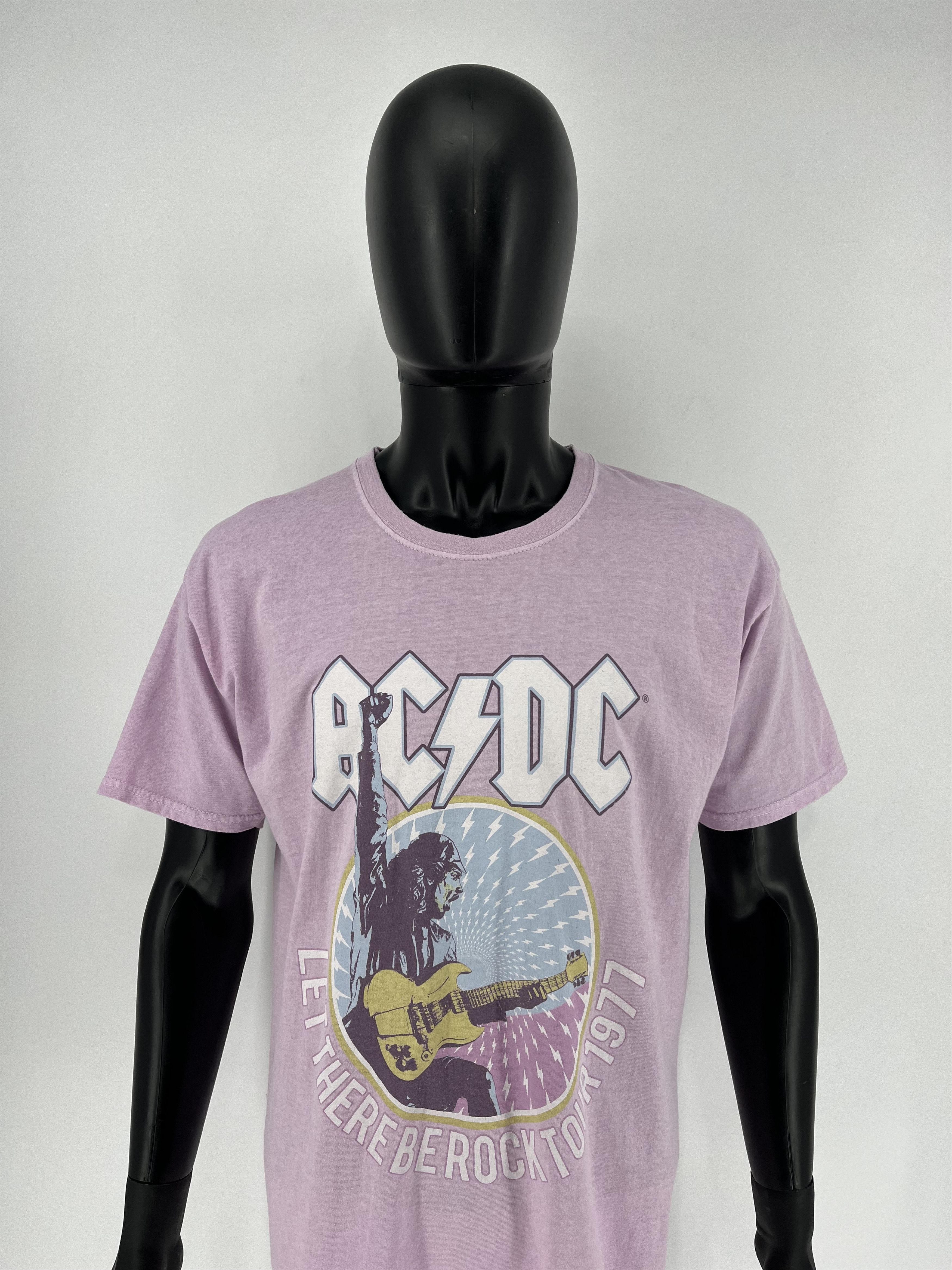 Band Tees Vintage AC/DC Let There Be Rock 1977 Tie Dye T Shirt Size US L / EU 52-54 / 3 - 1 Thumbnail