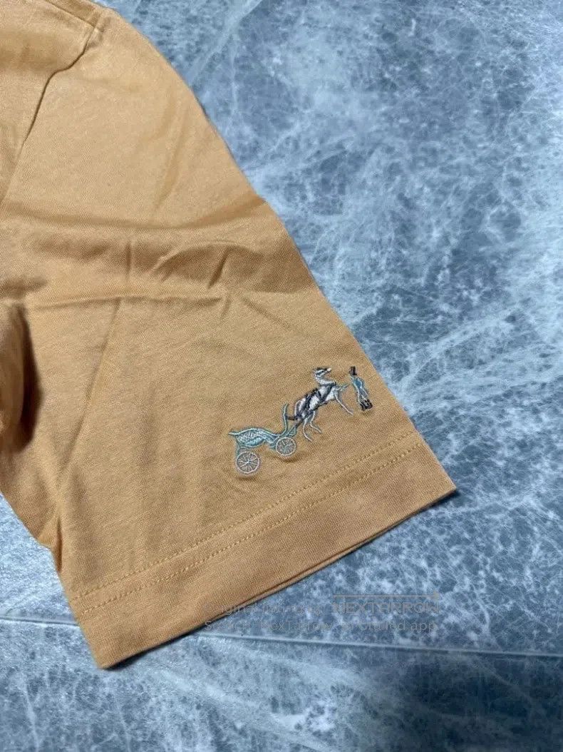 Hermes Hermes Cartier Logo Embroidered T-Shirt M Orange Size M / US 6-8 / IT 42-44 - 5 Thumbnail
