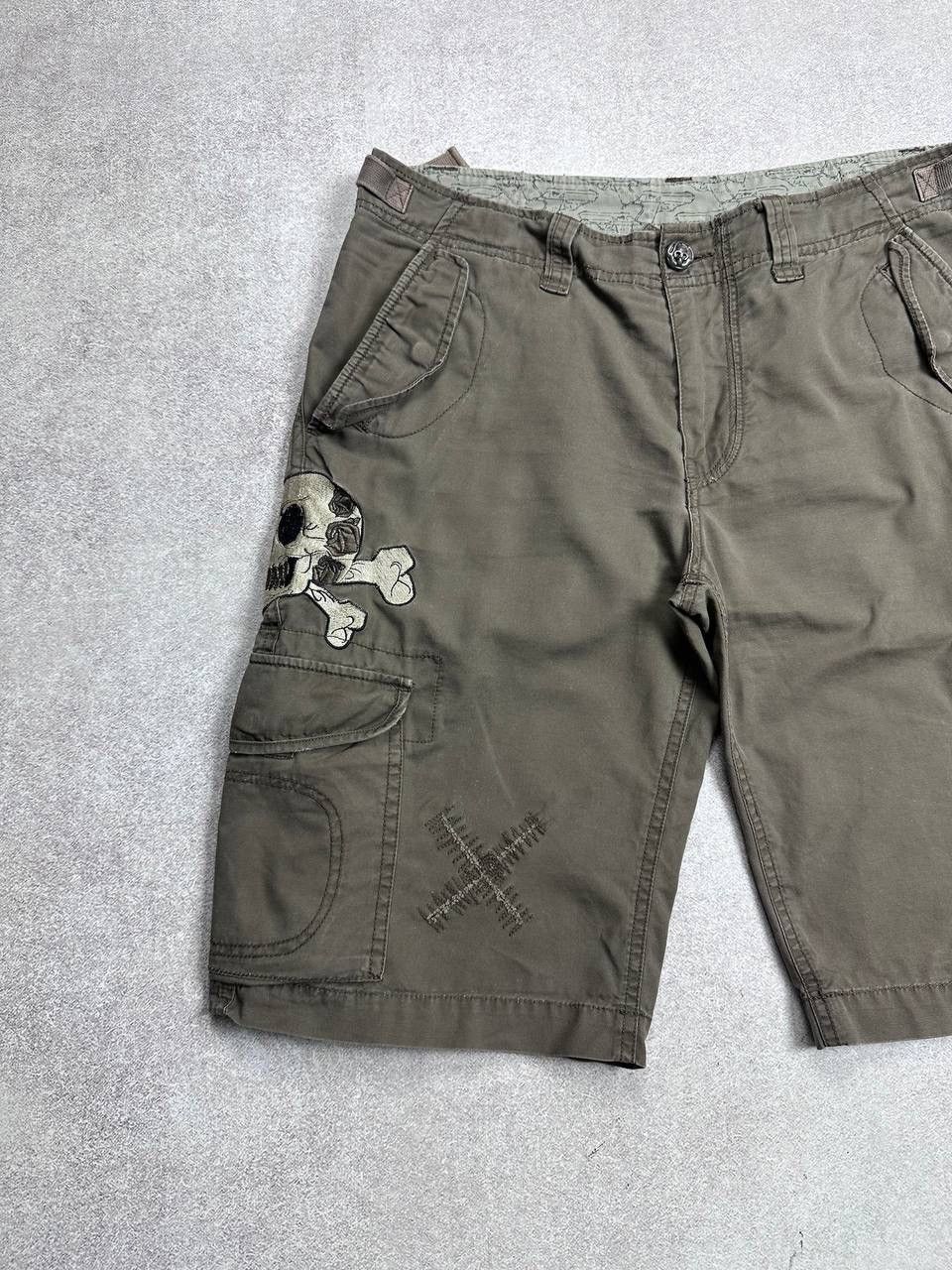Japanese Brand Vintage De Puta Madre Crazy Embroidery Y2K Shorts Jorts 32/M Size US 32 / EU 48 - 3 Thumbnail