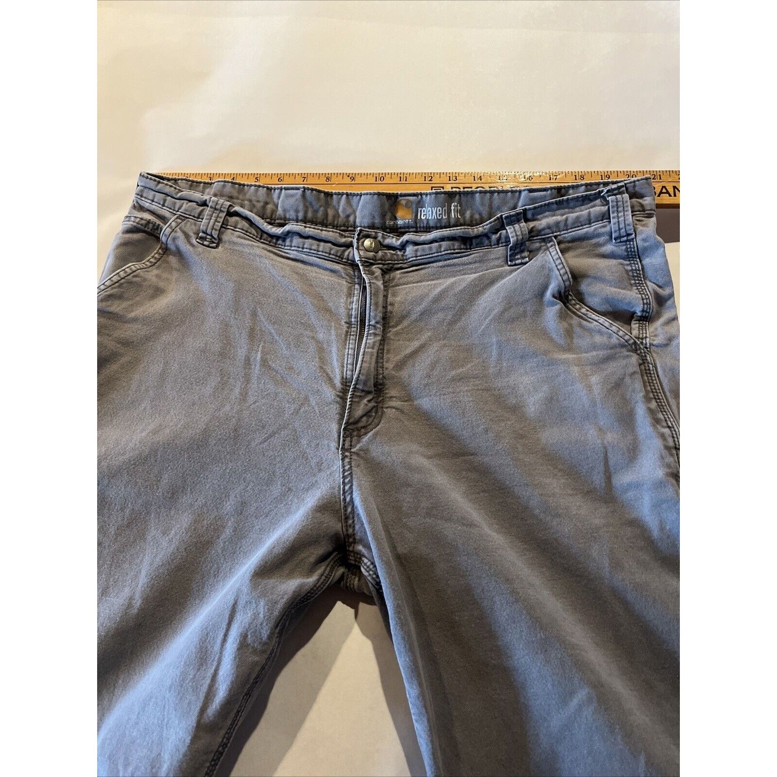 Carhartt Carhartt Men’s 42x33 Canvas Carpenter Workwear Gray Outdoor Size US 42 / EU 58 - 4 Thumbnail