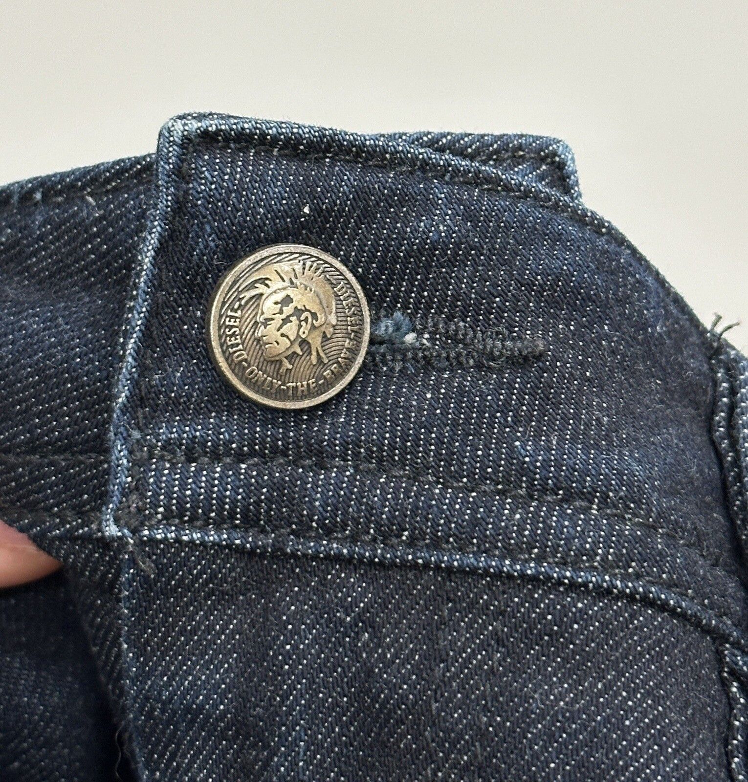 Diesel Vintage Diesel Denim Mini Short Pencil y2k Skirt 2000`s Size 29" - 7 Thumbnail
