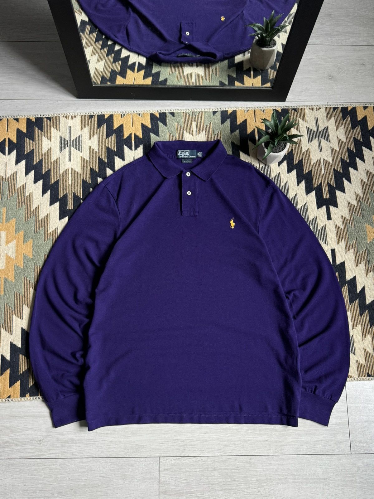 Polo Ralph Lauren Vintage Polo Ralph Lauren Rugby Longsleve Size US XL / EU 56 / 4 - 1 Thumbnail