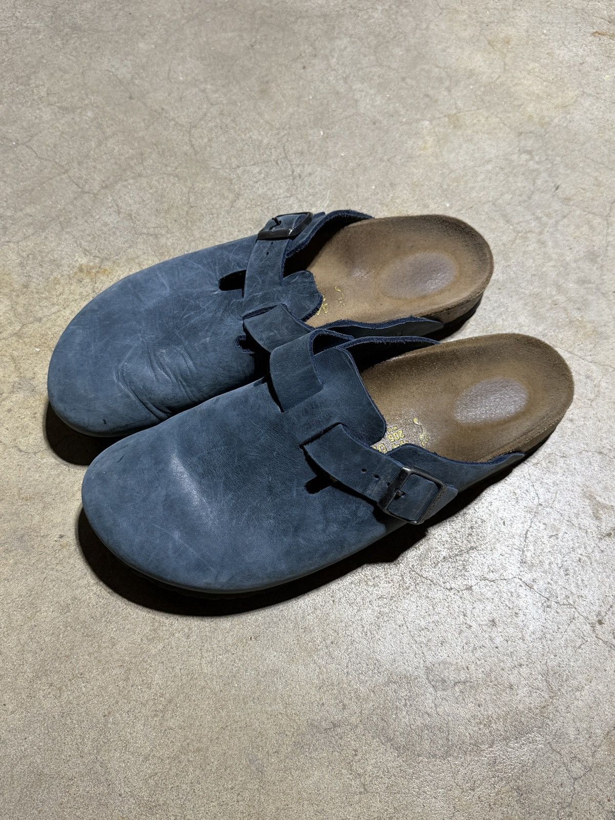 Birkenstock Birkenstock Boston Blue Leather Size US 11 / EU 44 - 1 Thumbnail