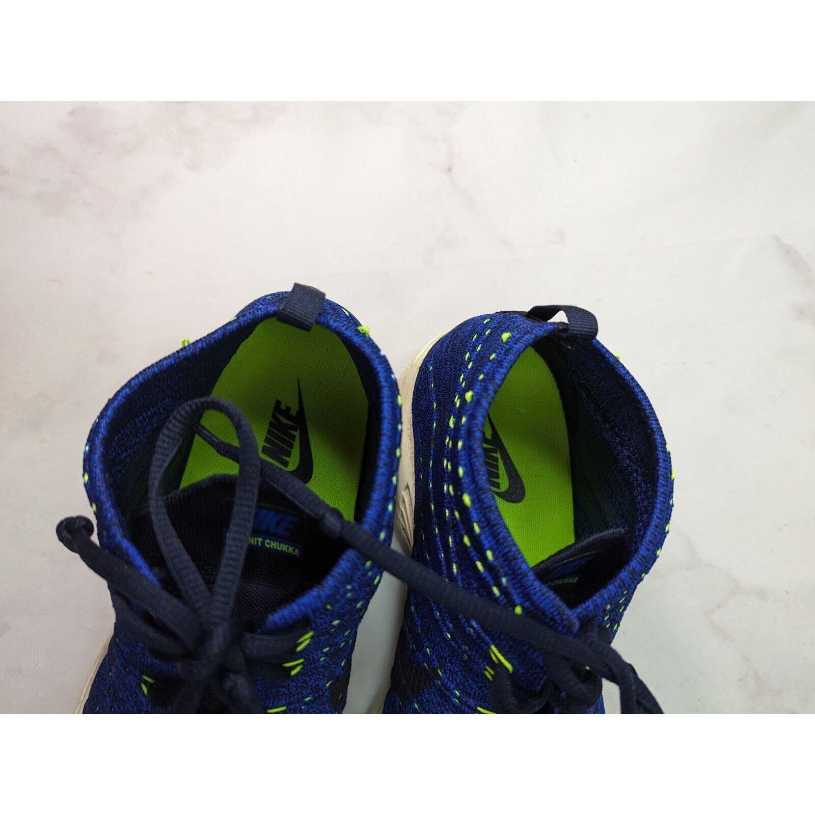 Nike Nike Shoes Mens 13 Lunar Flyknit Chukka Blue Black Mid Size US 13 / EU 46 - 13 Thumbnail