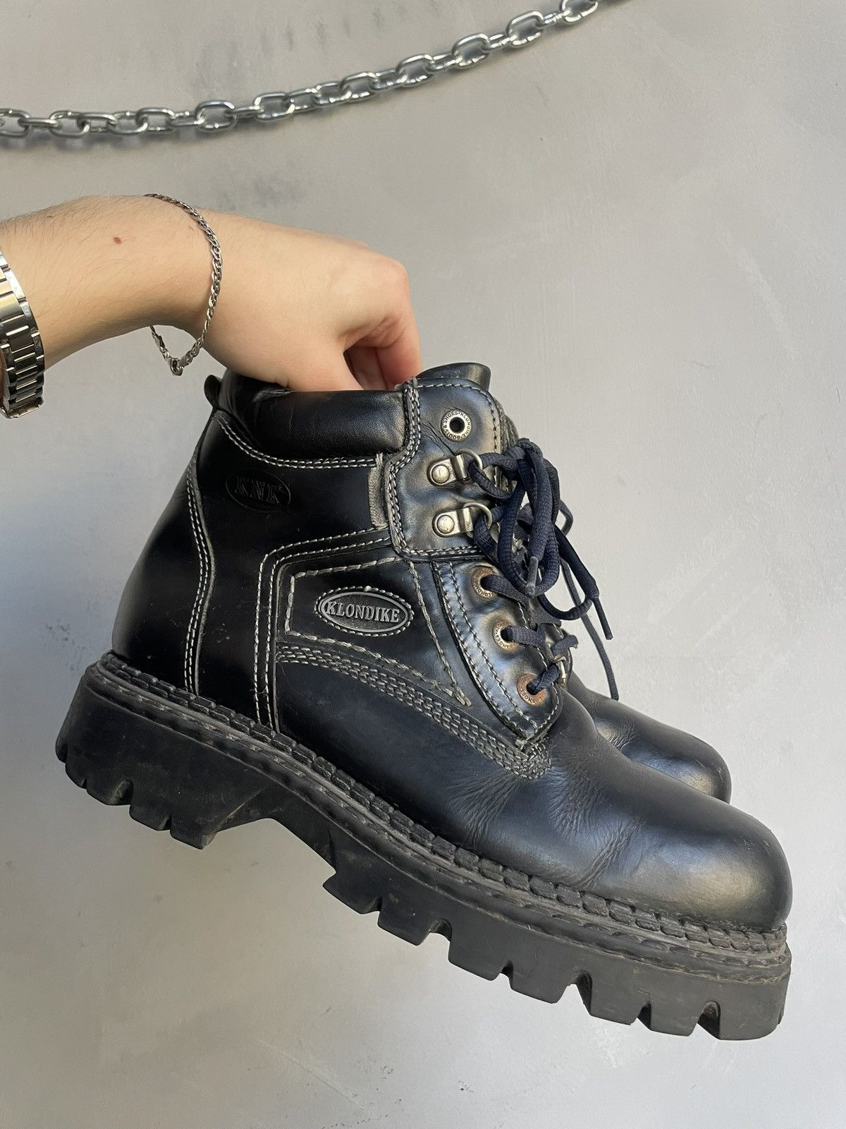 Other Klondike Black Boots Platform New Rock Style avant garde Size US 8 / EU 41 - 2 Thumbnail