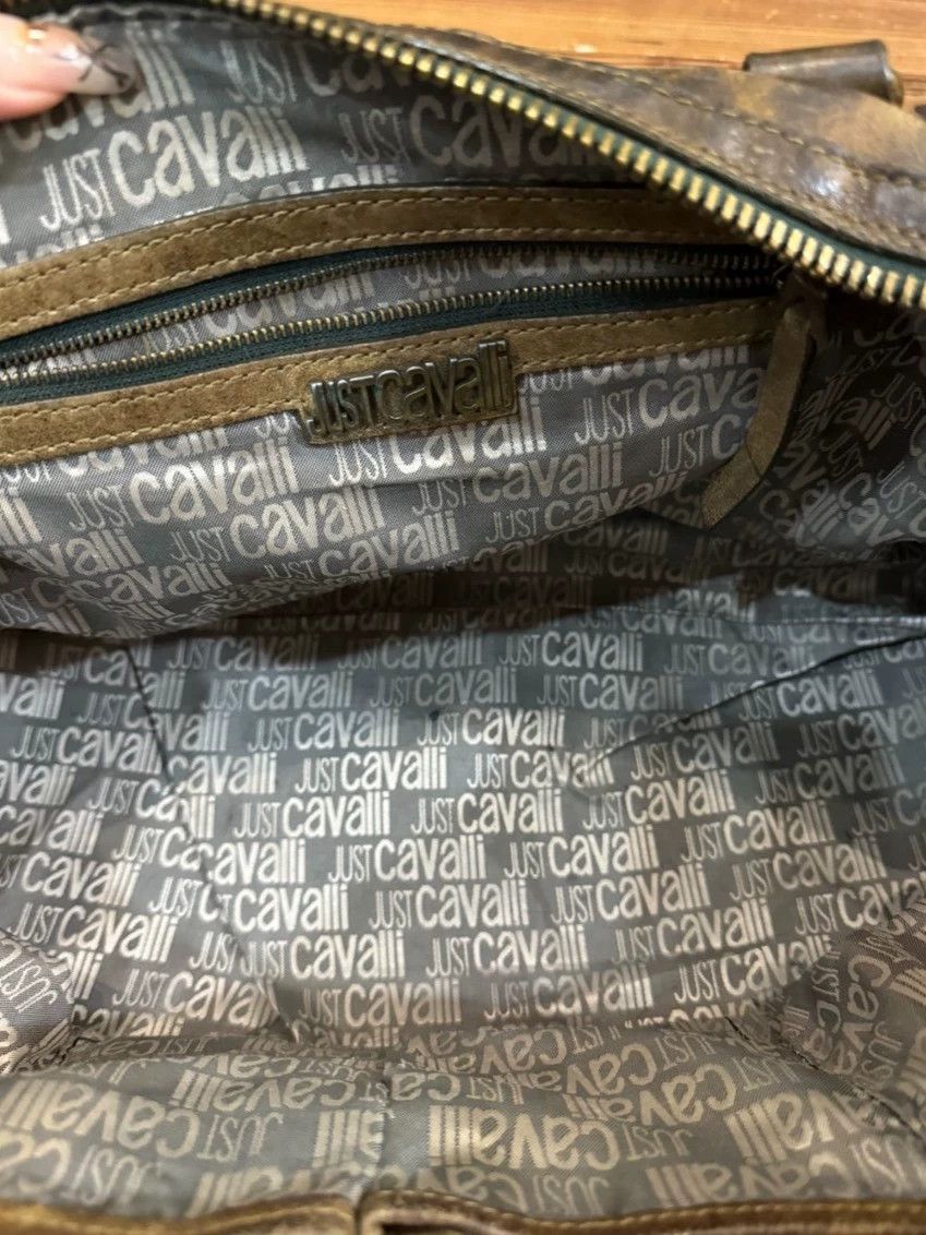 Just Cavalli Just Cavalli Brown Oversized Cowhide Doctor Bag Size ONE SIZE - 3 Thumbnail