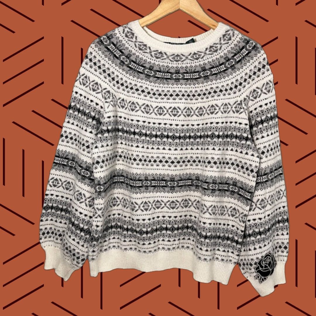 Ralph Lauren **Ralph Lauren Women's XL White Fair Isle Wool Blend Pullover Sweater** User: Ralph Lauren Women's XL White Fair Isle Wool Blend Pullover Sweater Size XL / US 12-14 / IT 48-50 - 1 Thumbnail