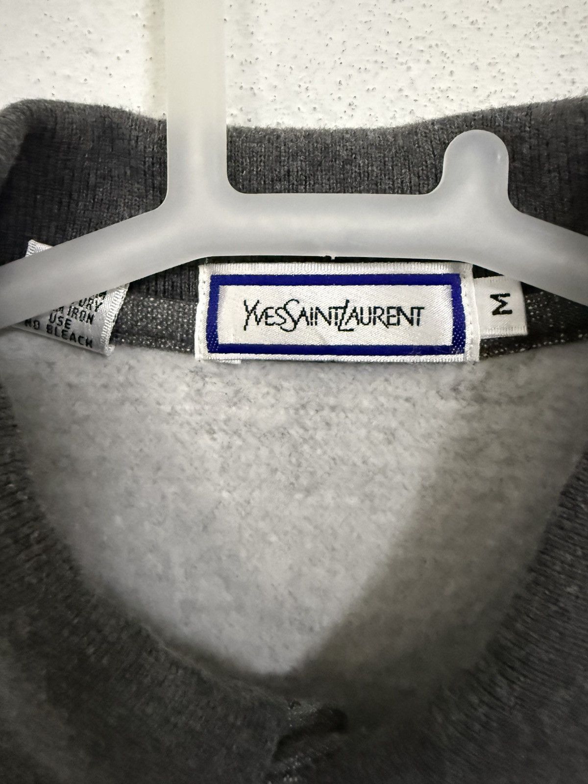 Yves Saint Laurent YSL Sweatshirt Polo vintage Yves Saint Laurent Gray Size US M / EU 48-50 / 2 - 4 Thumbnail