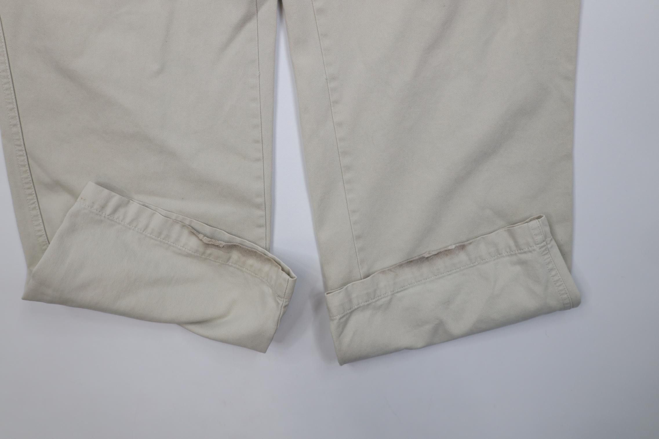 Calvin Klein Vintage 90s Y2K Calvin Klein Sandwash Wide Leg Chino Pants Size US 34 / EU 50 - 5 Thumbnail