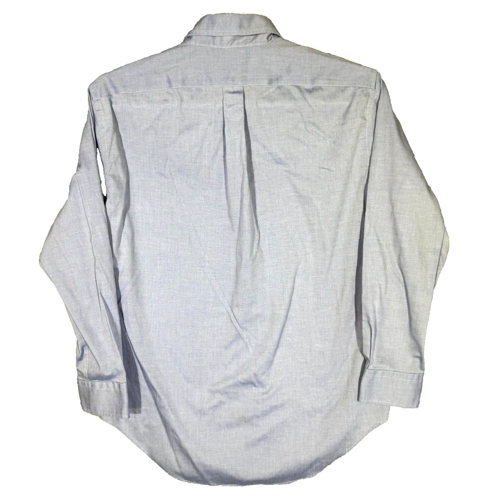 Ralph Lauren Lauren Ralph Lauren Dress Shirt Men 16 32/33 Blue Cotton Button-Down Shirt, Long Sleeve, Classic Fit Size 42R - 2 Thumbnail