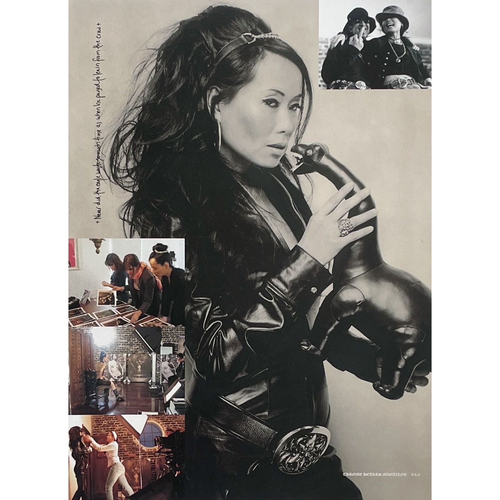 Chrome Hearts × Vintage Chrome Hearts lady with stuffed Dino photo framed 9x11 Size ONE SIZE - 2 Thumbnail
