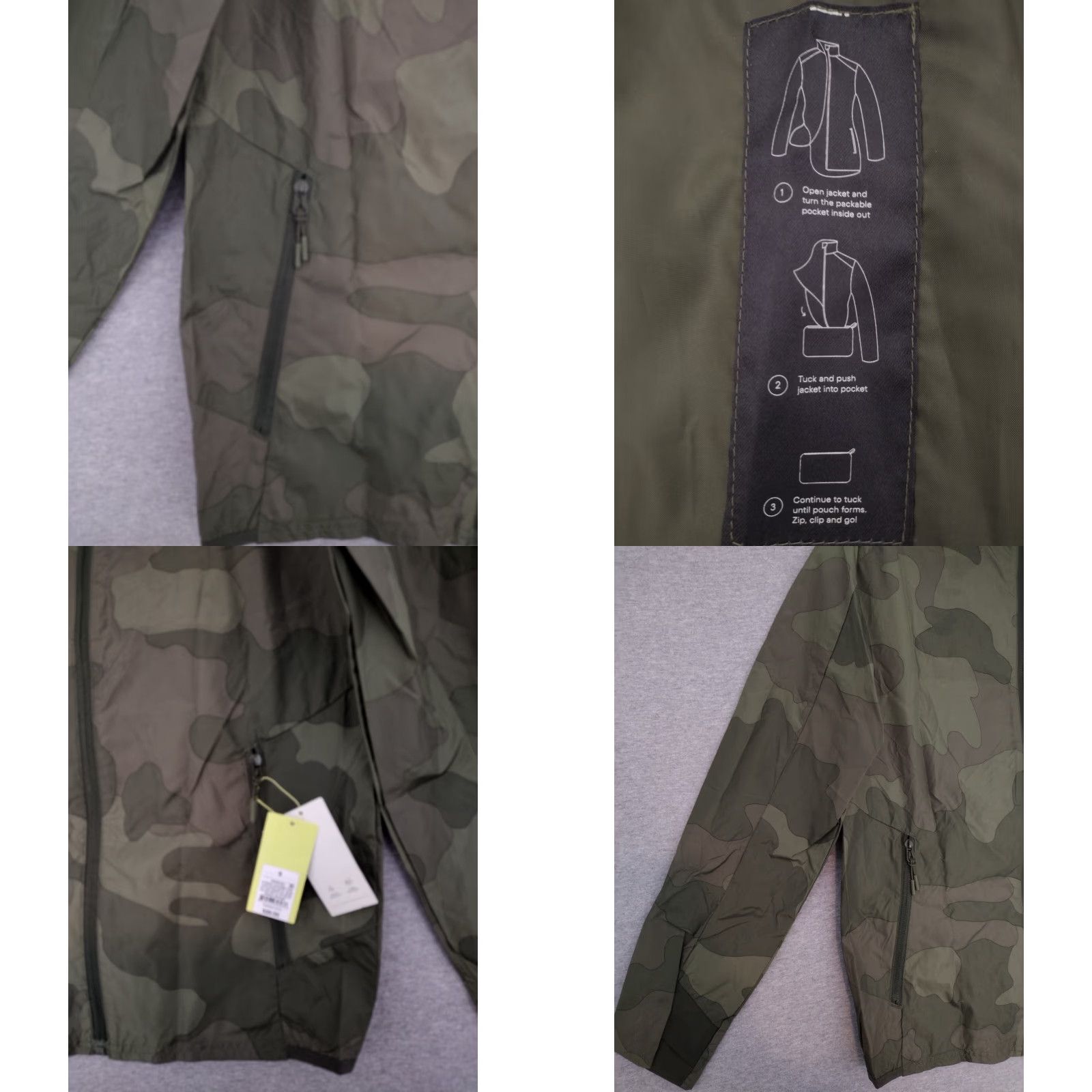 Vintage All In Motion Mens Hooded Windbreaker Jacket Olive Green Camo S Jacket Men Hooded Windbreaker Olive Green Camouflage S Mens Size US S / EU 44-46 / 1 - 8 Thumbnail