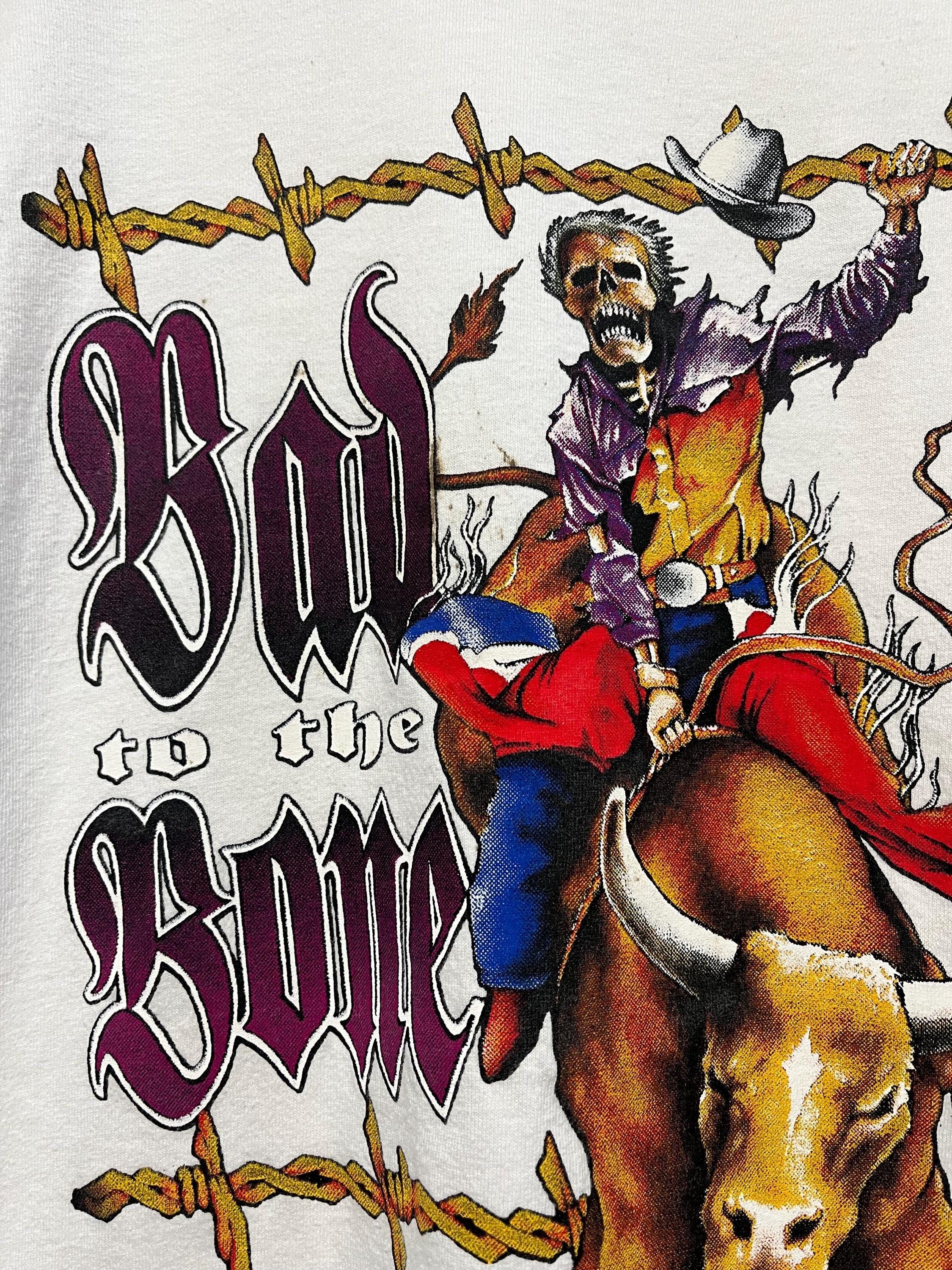 Vintage Vintage Bad To The Bone Country T-shirt Size US XL / EU 56 / 4 - 3 Thumbnail