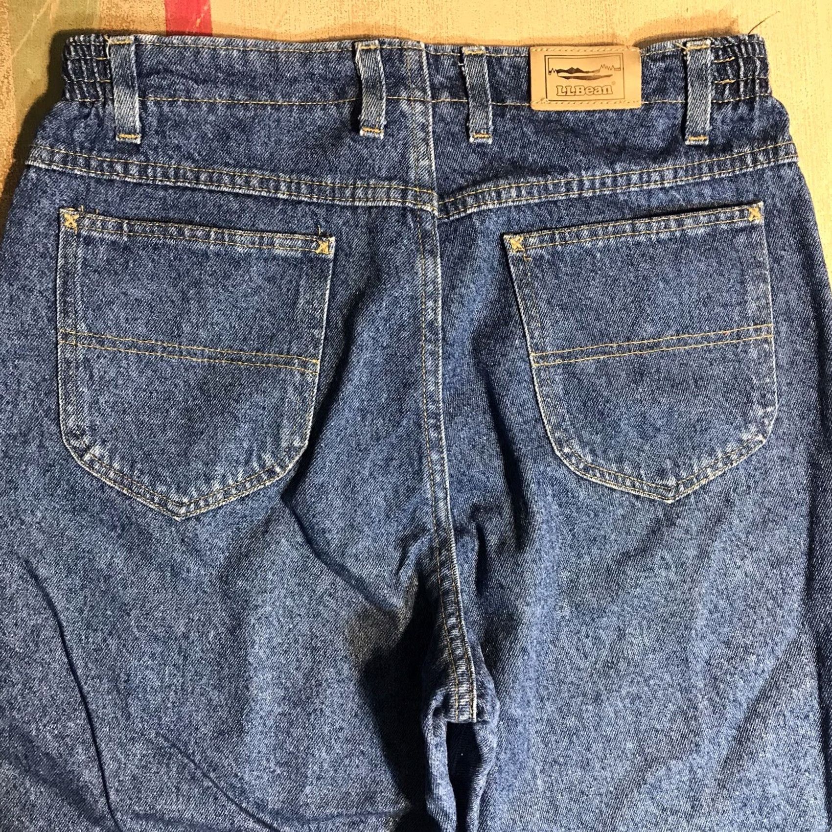 Vintage VINTAGE L.L.Bean Relaxed Denim Jeans Women 12 Regular Blue 27 Inseam 5-Pocket Size 34" / US 12 / IT 48 - 3 Thumbnail