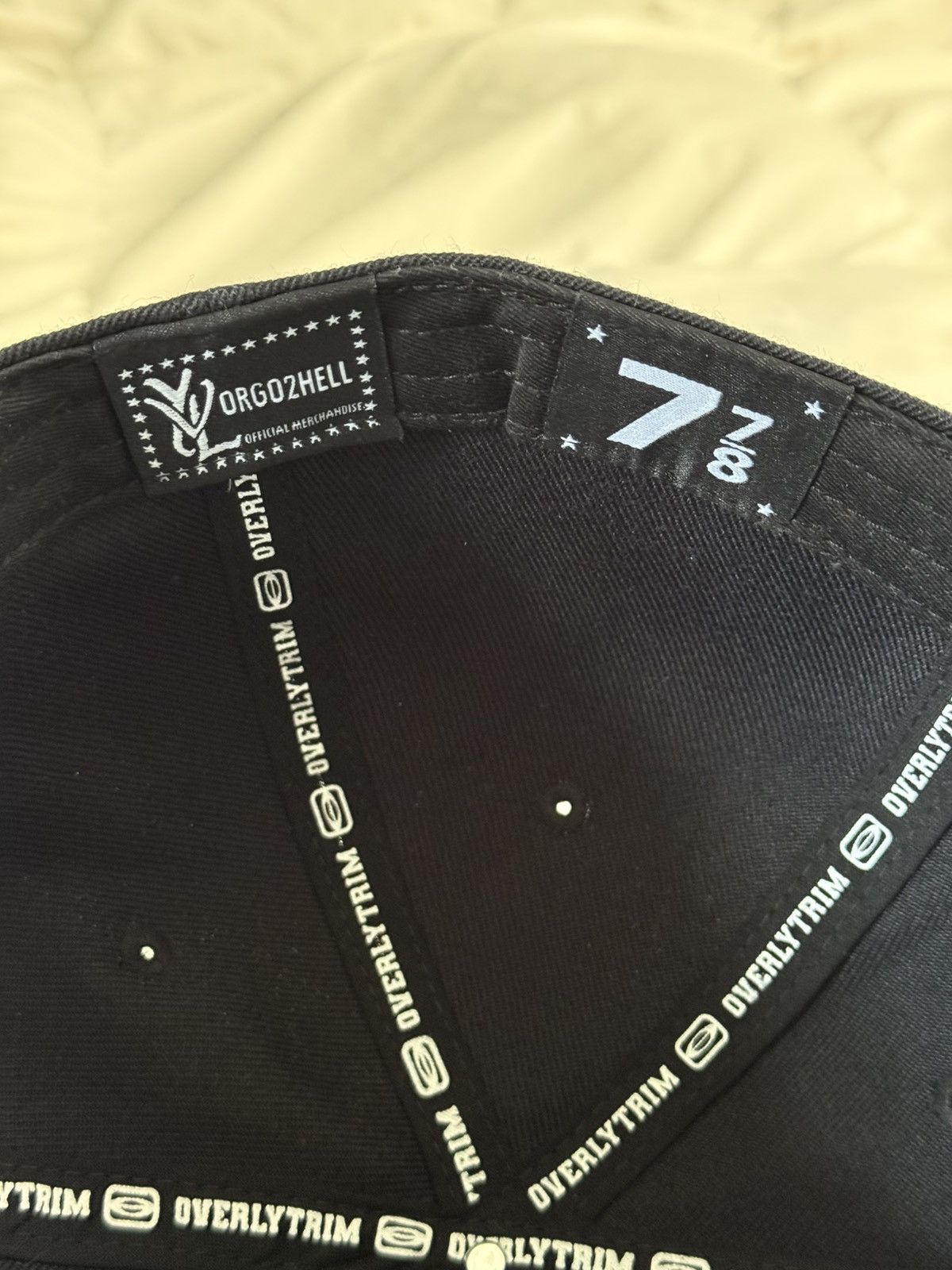 Playboi Carti YVL fitted hat Black on White (size 7 7/8) Size ONE SIZE - 6 Thumbnail
