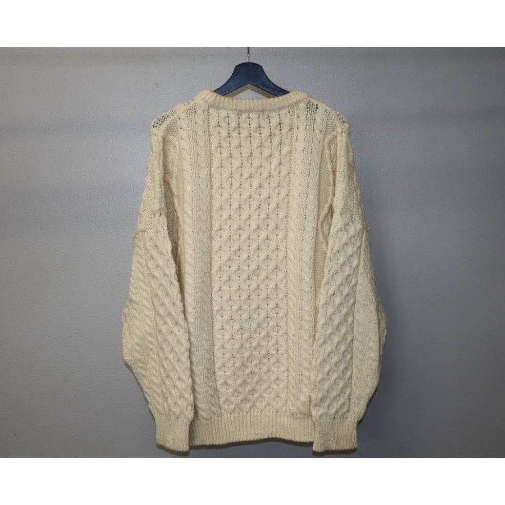 Vintage Vtg Latchfords Men's L Irish Wool Fisherman Cable Knit Size US L / EU 52-54 / 3 - 5 Thumbnail