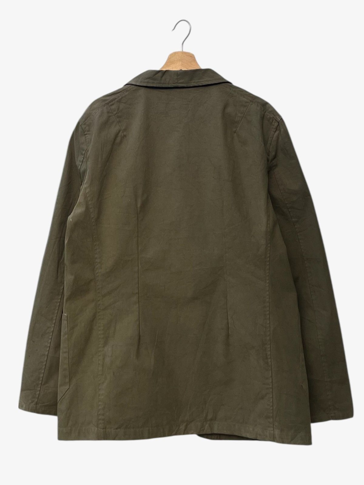 Universal Works Ash Trap Hard Cotton Chore Jacket Olive Green Size US L / EU 52-54 / 3 - 4 Thumbnail