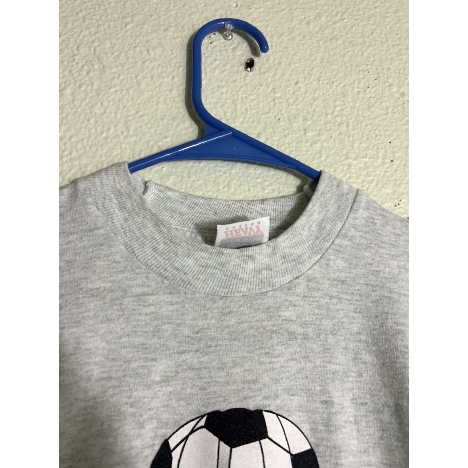Fruit Of The Loom VINTAGE 90s Mens Large Short Sleeve Gray T Shirt Fruit of the Loom Classic Gray L Size L / US 10 / IT 46 - 4 Thumbnail