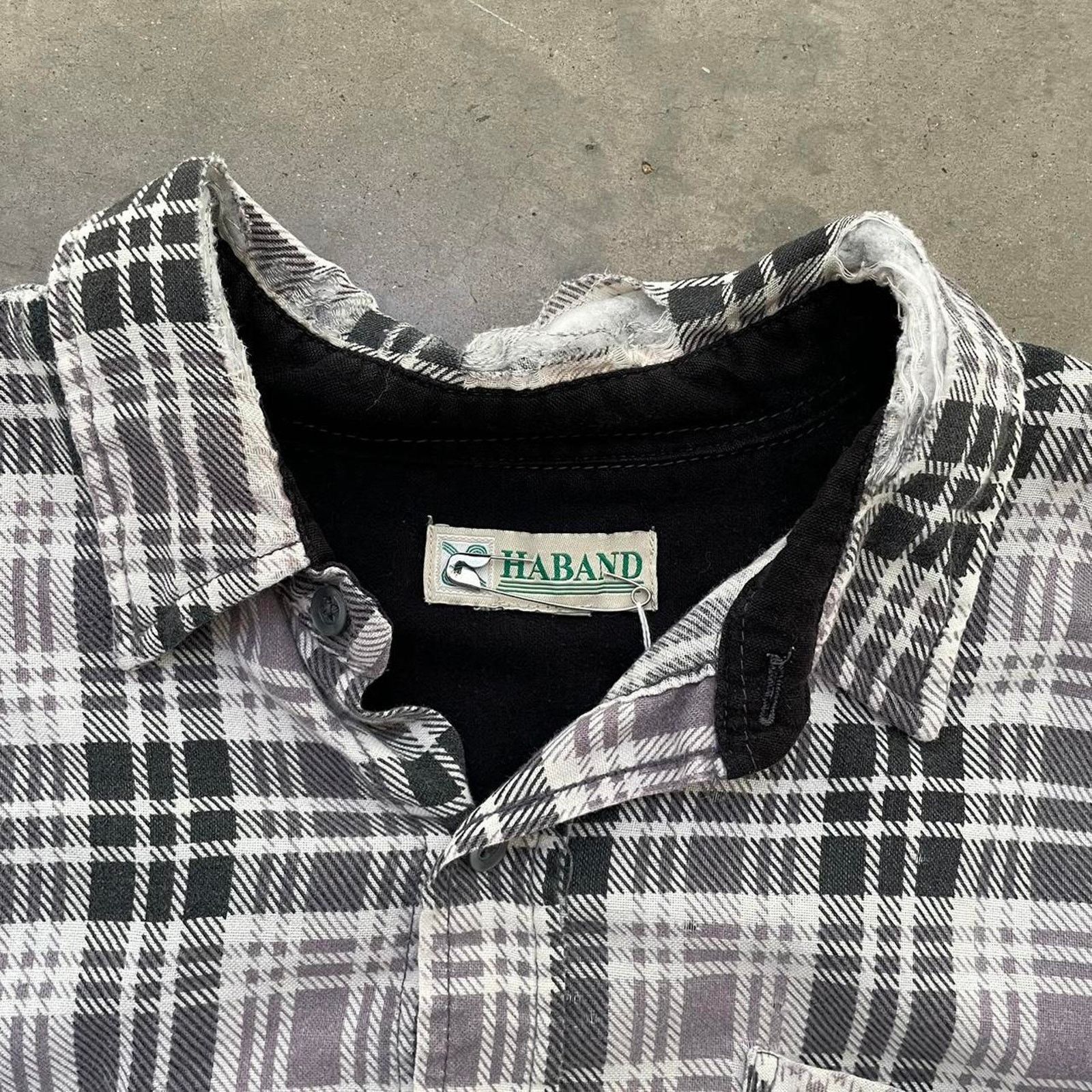 Vintage Vintage Black & White Plaid Flannel Shirt Size US L / EU 52-54 / 3 - 5 Thumbnail