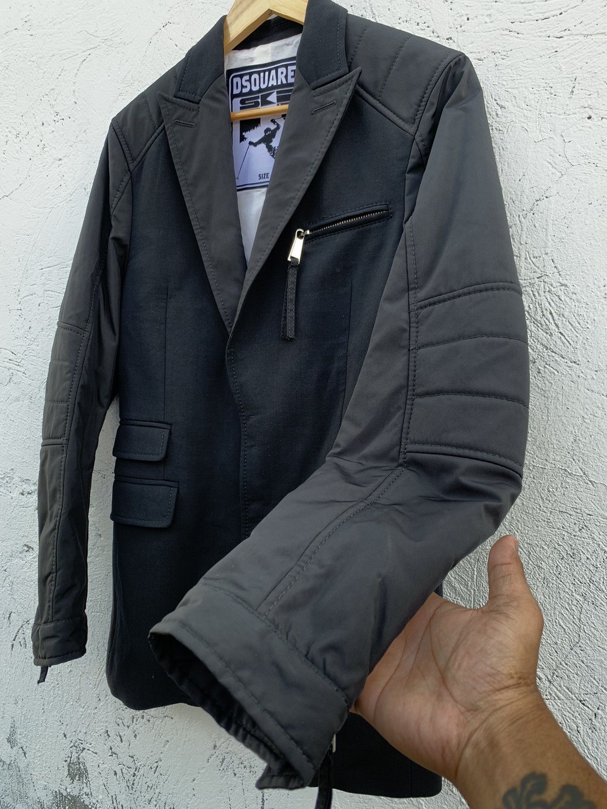 Dsquared2 Hybrid Moto Blazer Size 46R - 5 Thumbnail