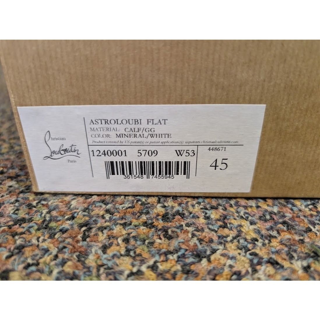 Christian Louboutin o1rshd1 Astroloubi low-top sneaker in light blue and white Size US 12 / EU 45 - 23 Thumbnail