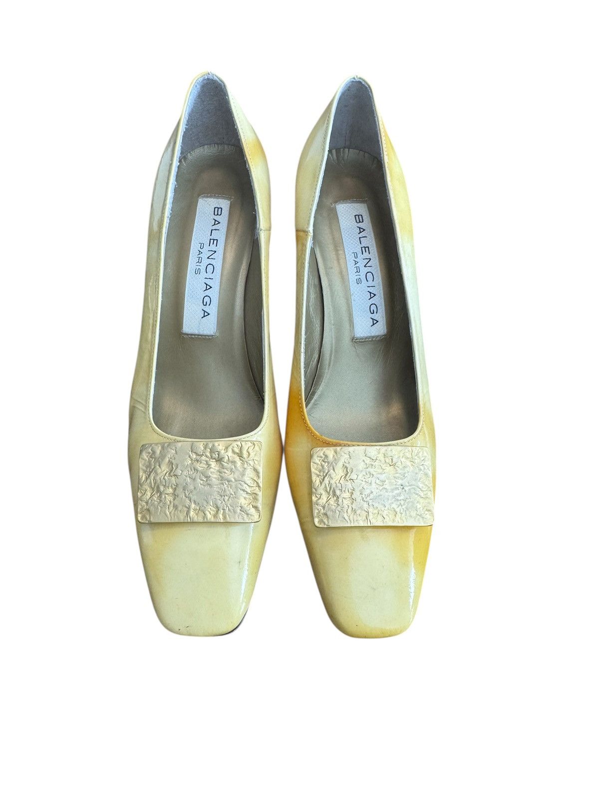 Balenciaga Balenciaga Yellow Heels Size US 6.5 / IT 36.5 - 2 Thumbnail